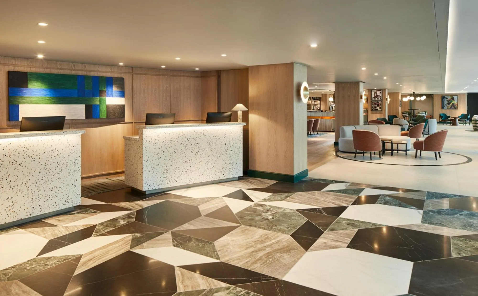 Lobby or reception in Manchester Marriott Hotel Piccadilly