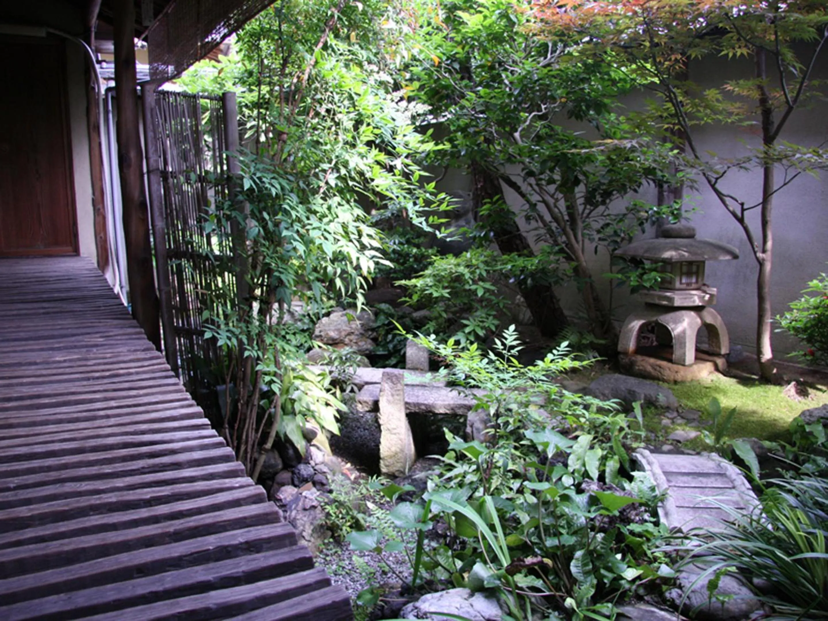 Garden view in Ryokan Inakatei