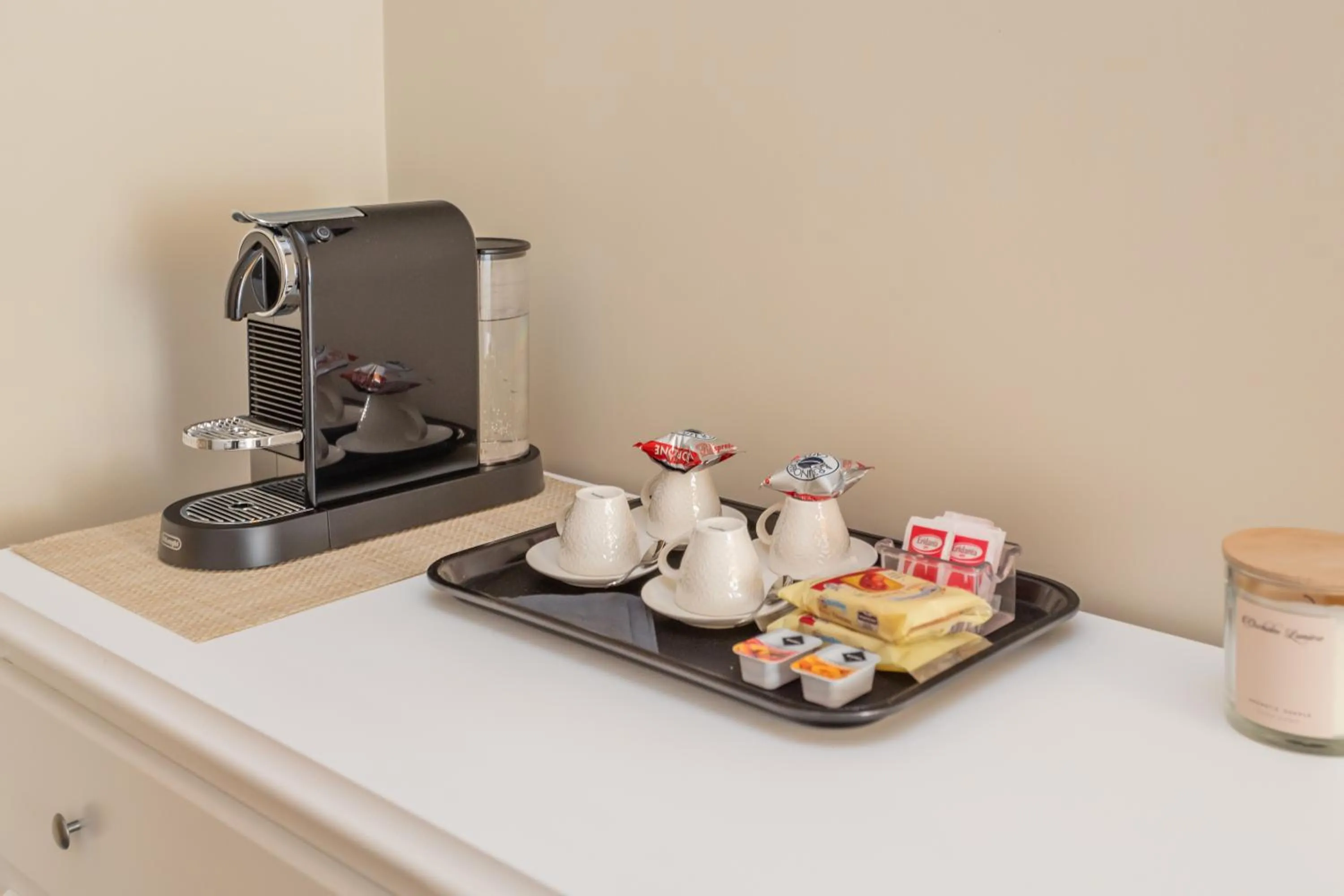 Coffee/tea facilities in Daplace - La Mongolfiera Rooms in Navona