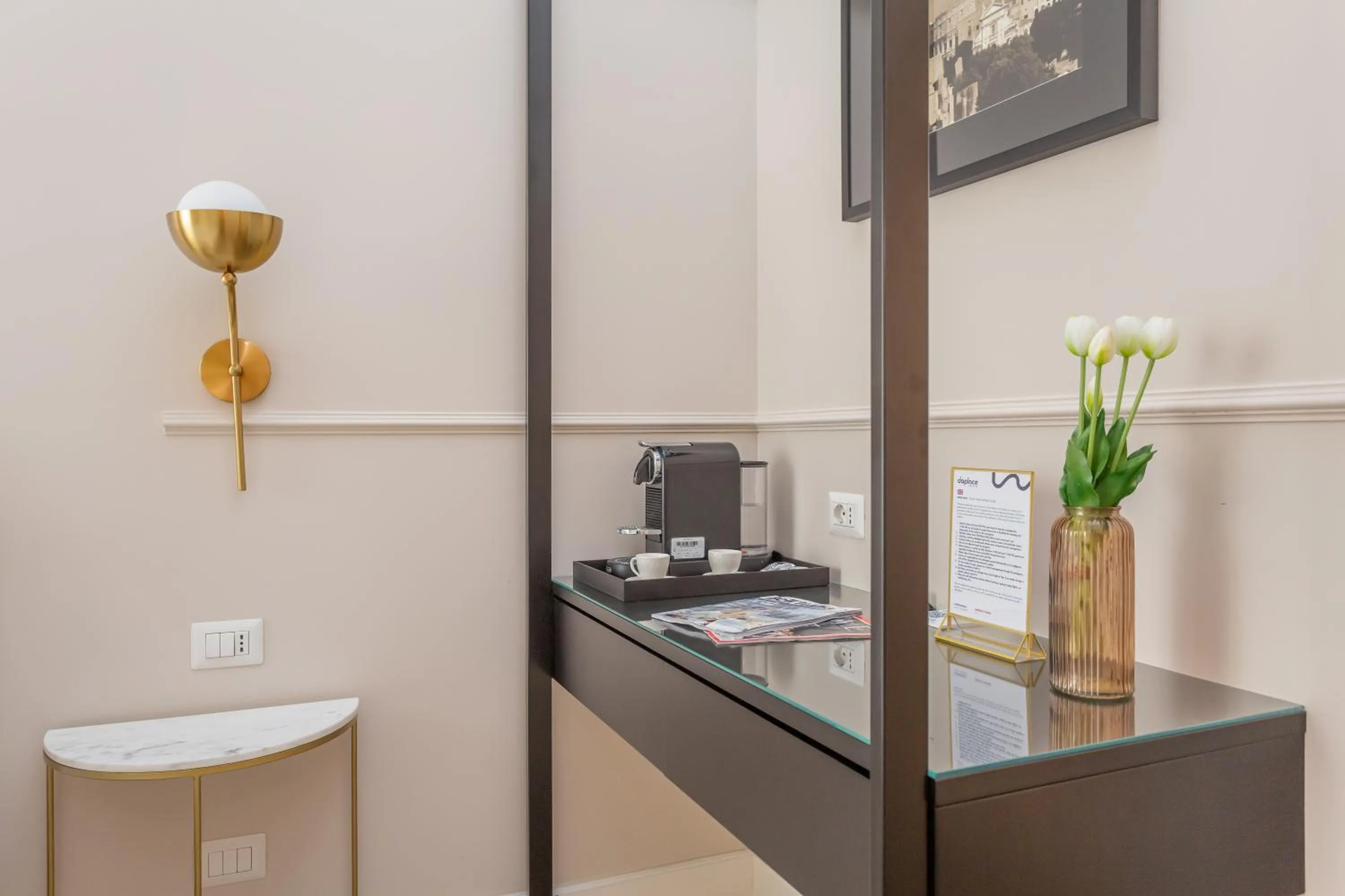 Coffee/tea facilities in Daplace - La Mongolfiera Rooms in Navona