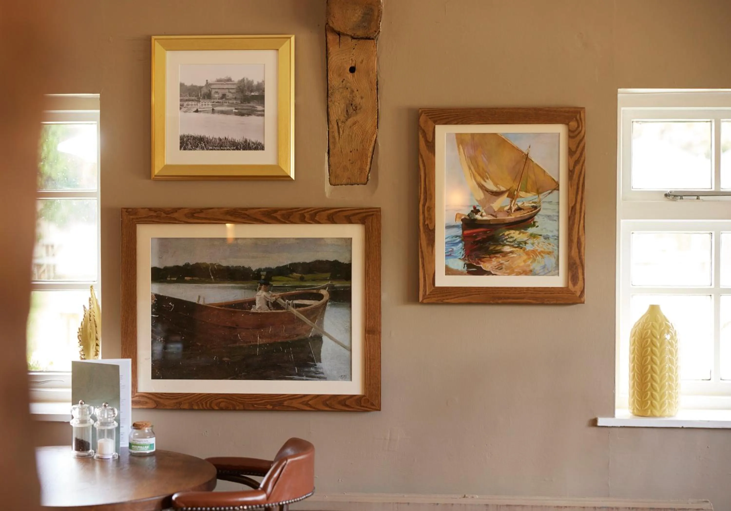 Decorative detail in Old Ferry Boat by Greene King Inns