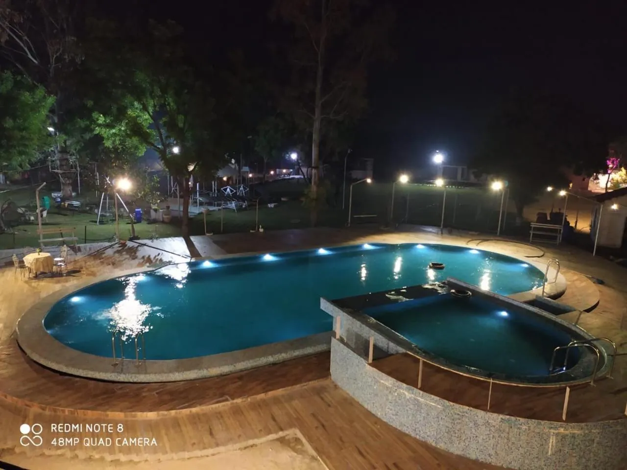 Swimming pool in The timber garden adventure club