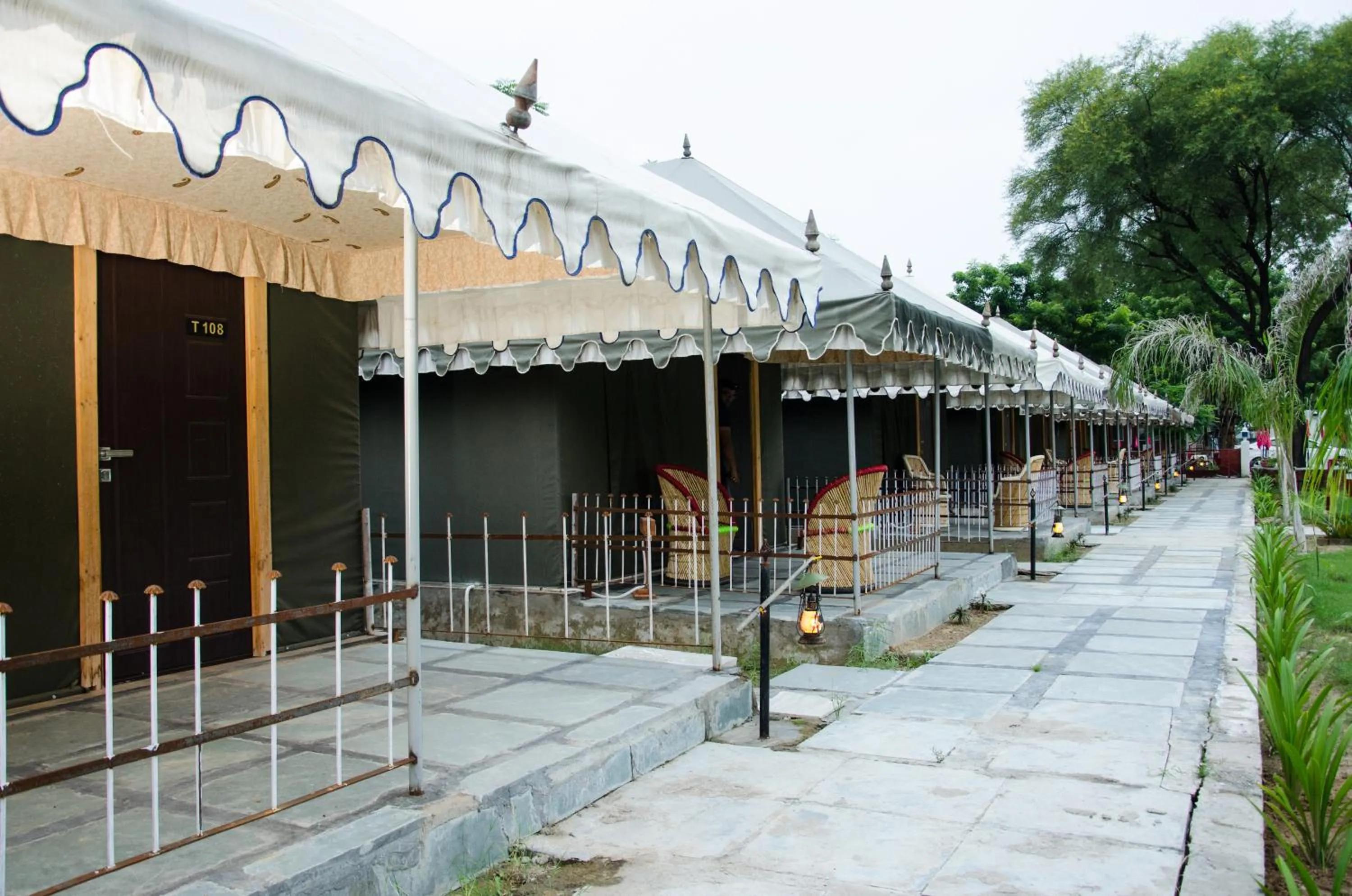 Patio in The timber garden adventure club