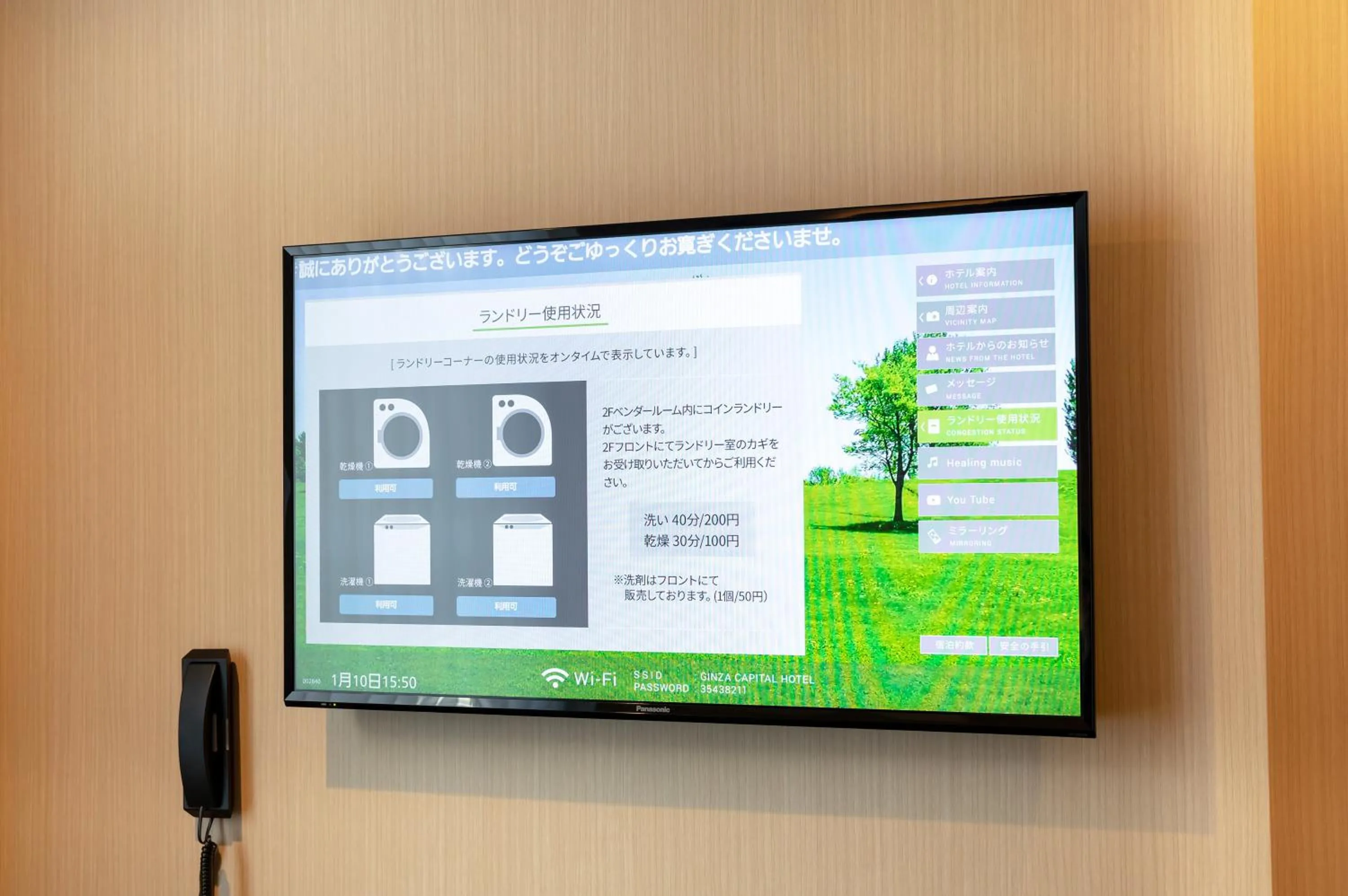 TV and multimedia in Ginza Capital Hotel Moegi