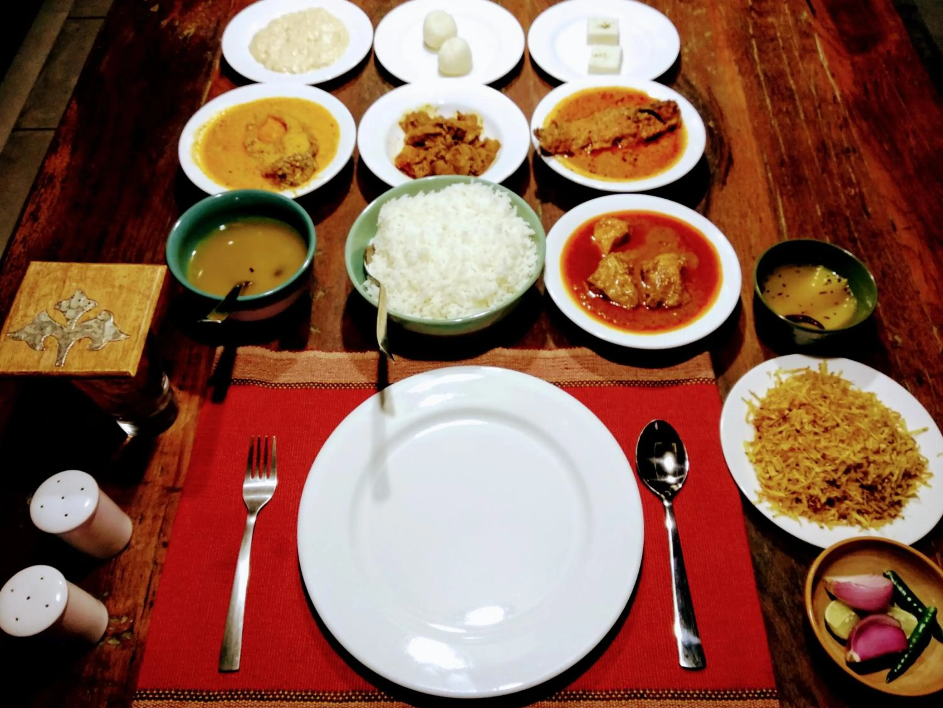 Lunch in Calcutta Bungalow