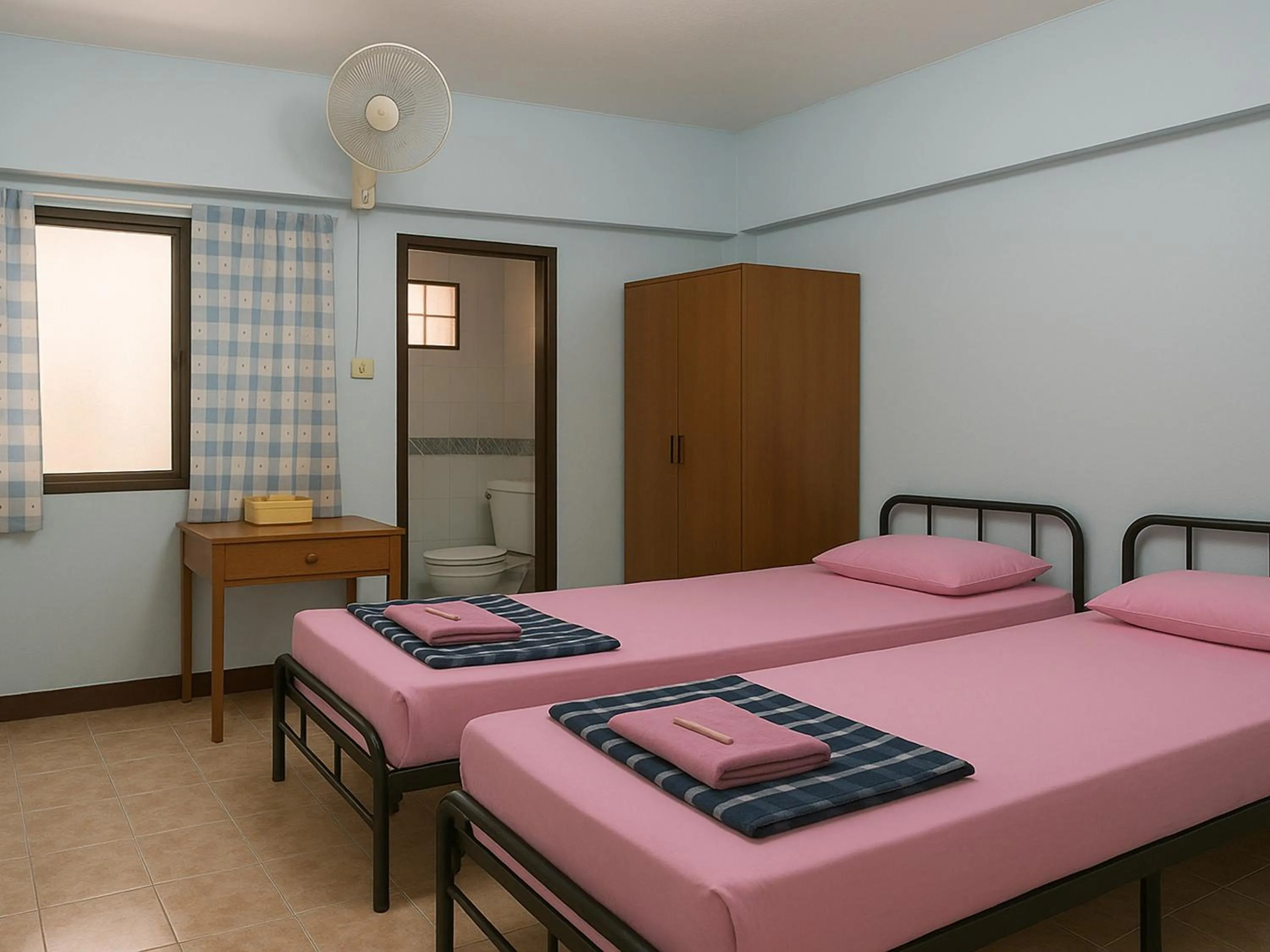 Bedroom, Bed in Ban Wiang Guest House