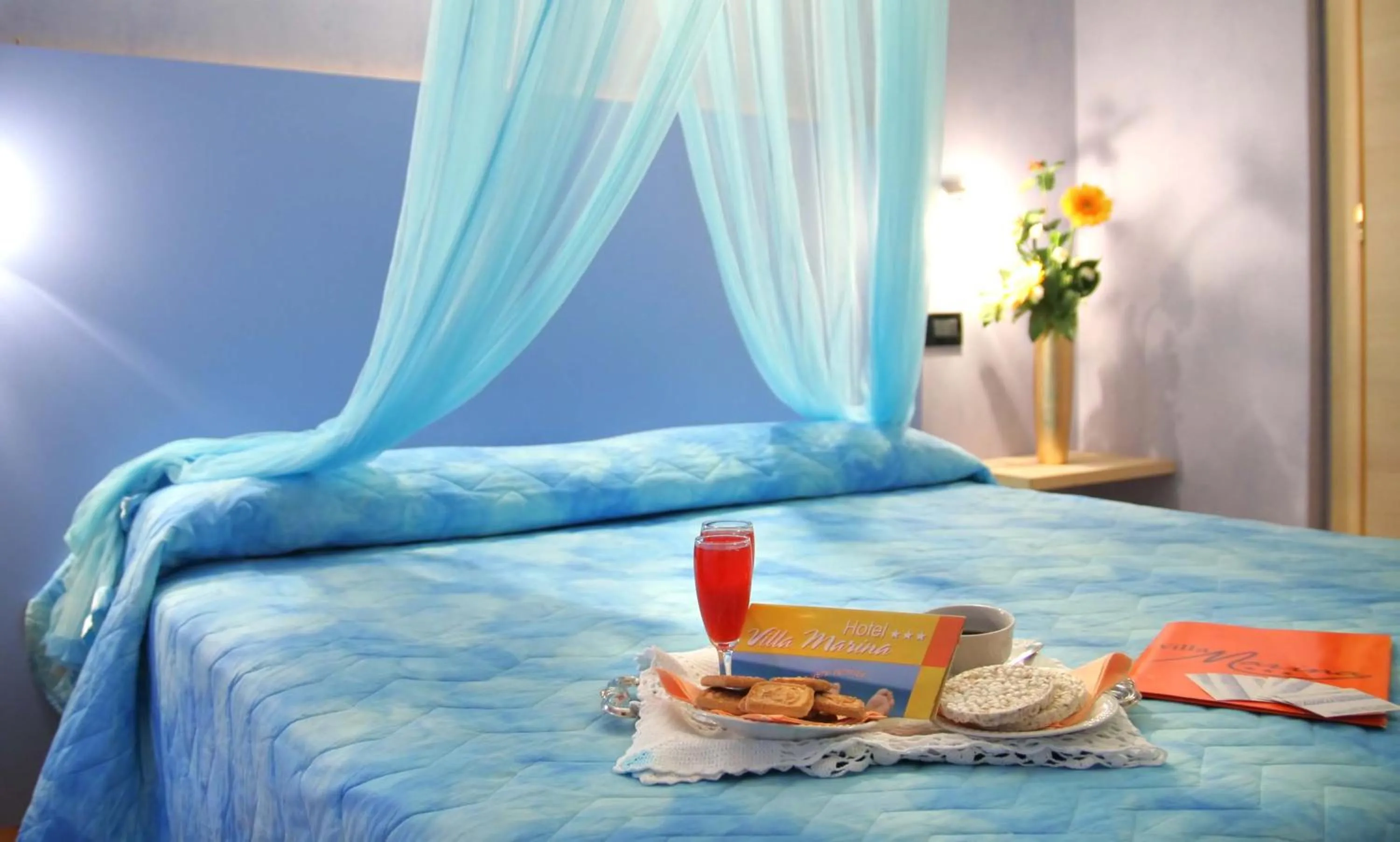 Bed in Hotel Villa Marina Wellness SPA