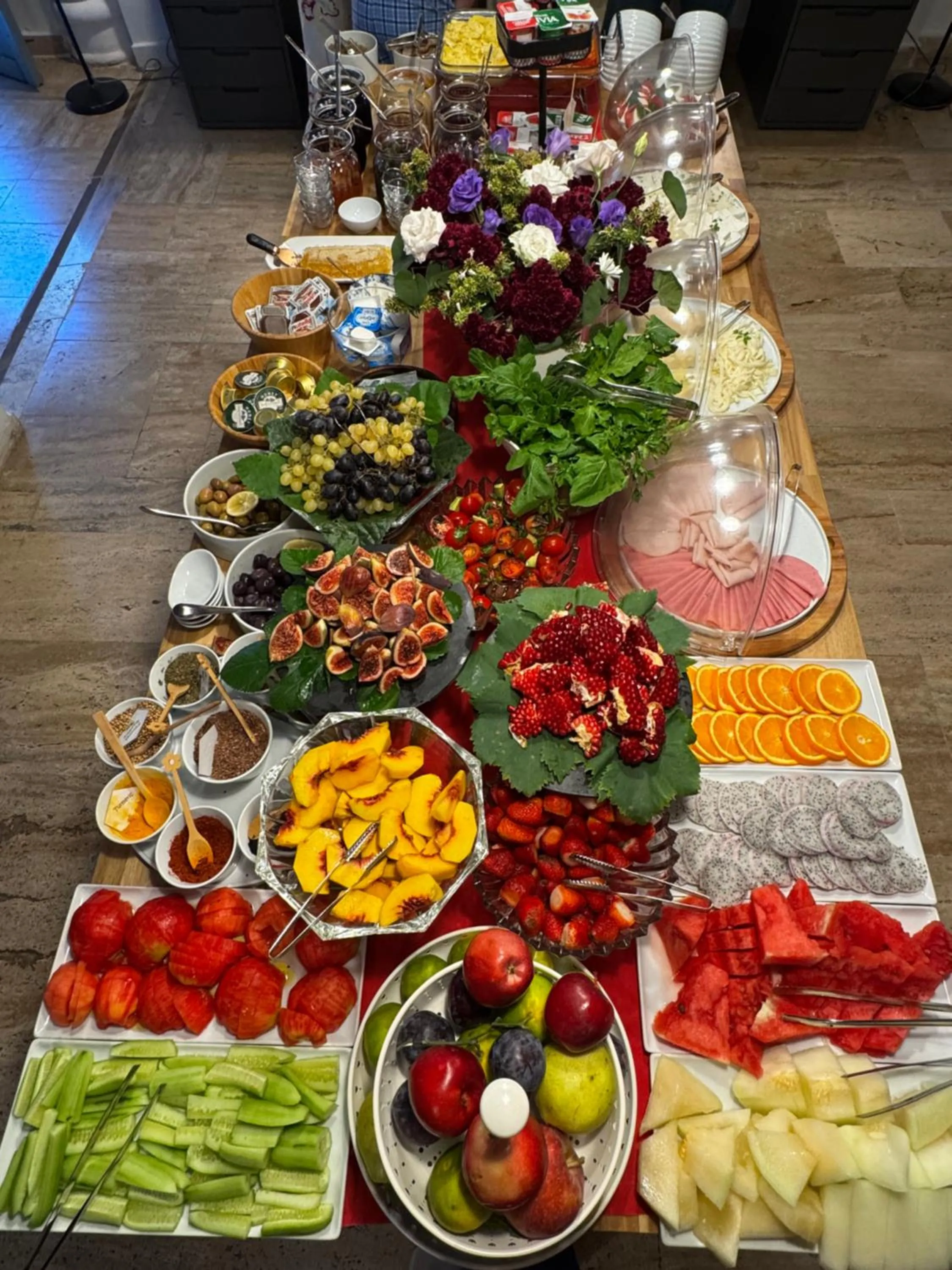 Breakfast in True Blue Boutique Hotel Kalkan