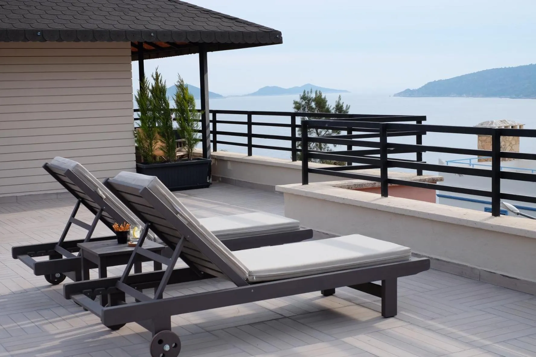 Balcony/Terrace in True Blue Boutique Hotel Kalkan