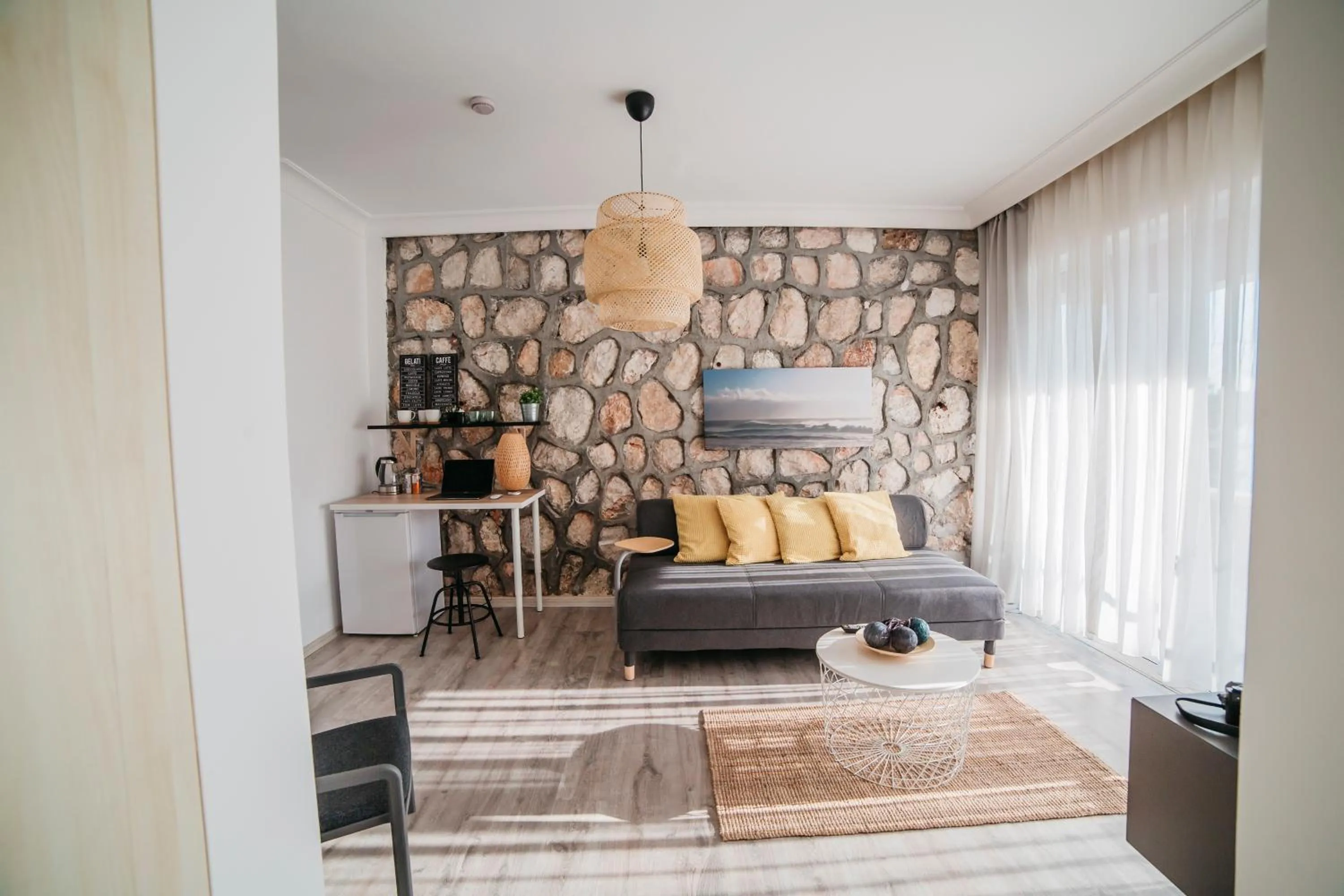 Living room in True Blue Boutique Hotel Kalkan