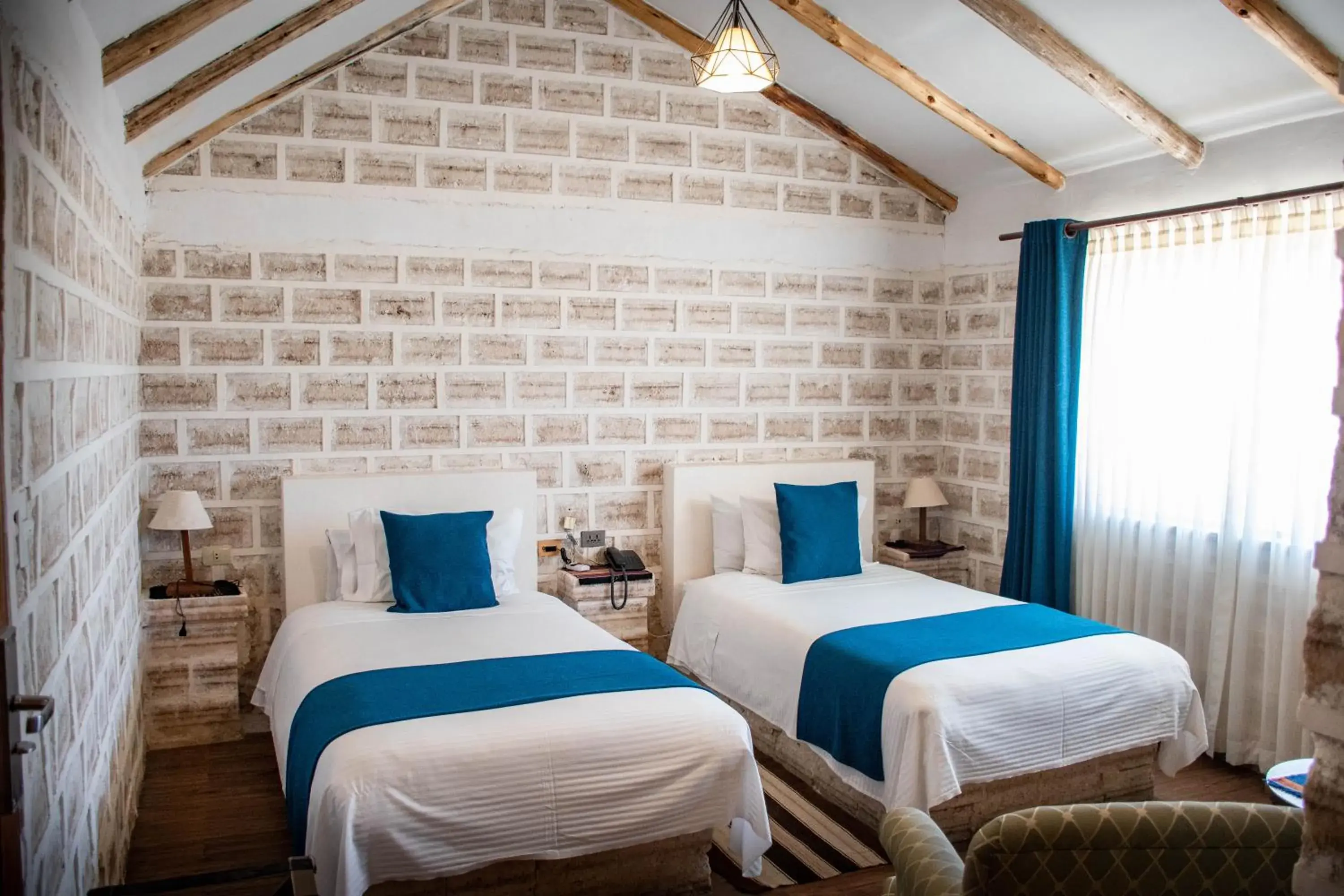 Twin Room in Hotel de Sal Luna Salada Twin Room in Hotel de Sal Luna Salada