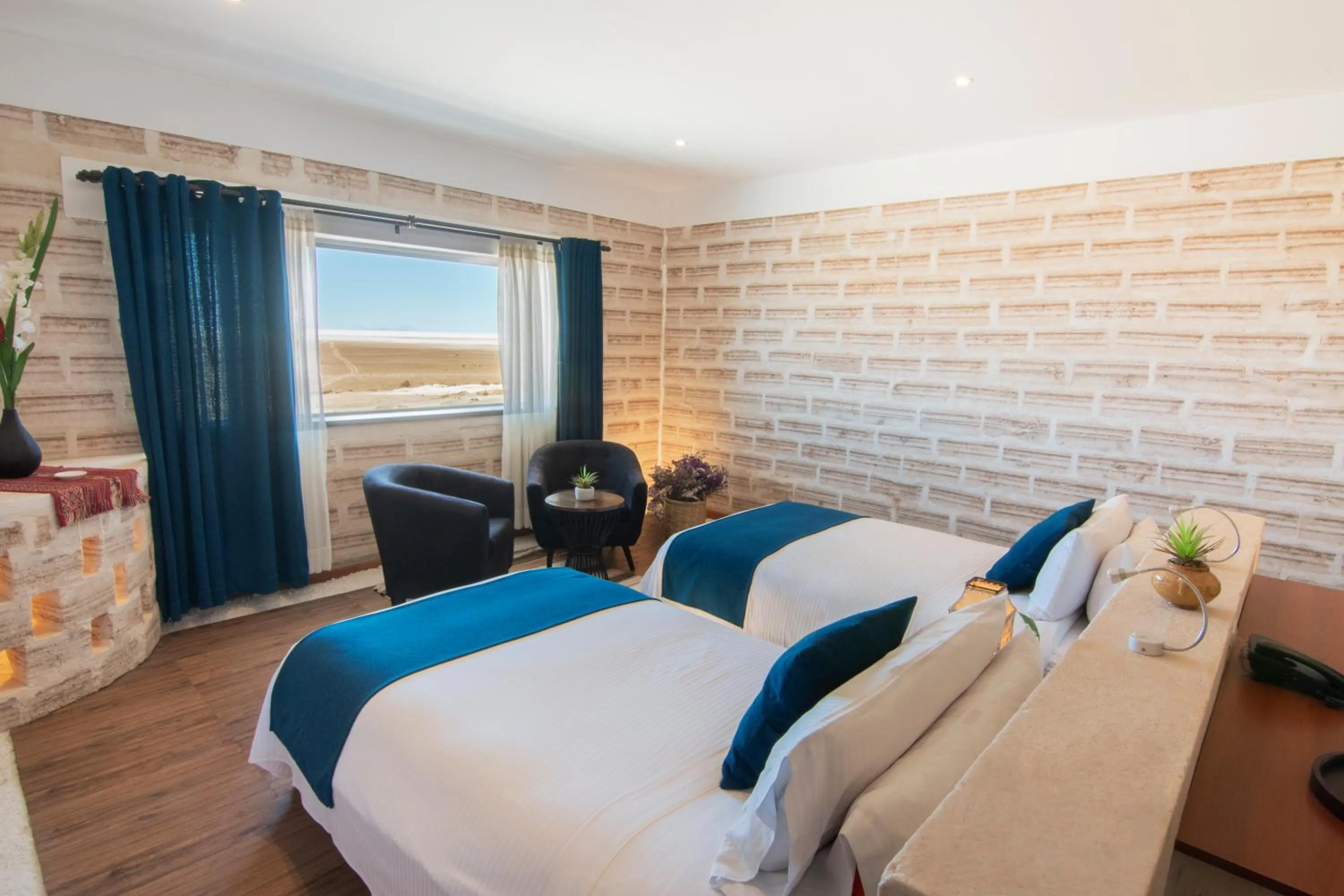 Bed in Hotel de Sal Luna Salada