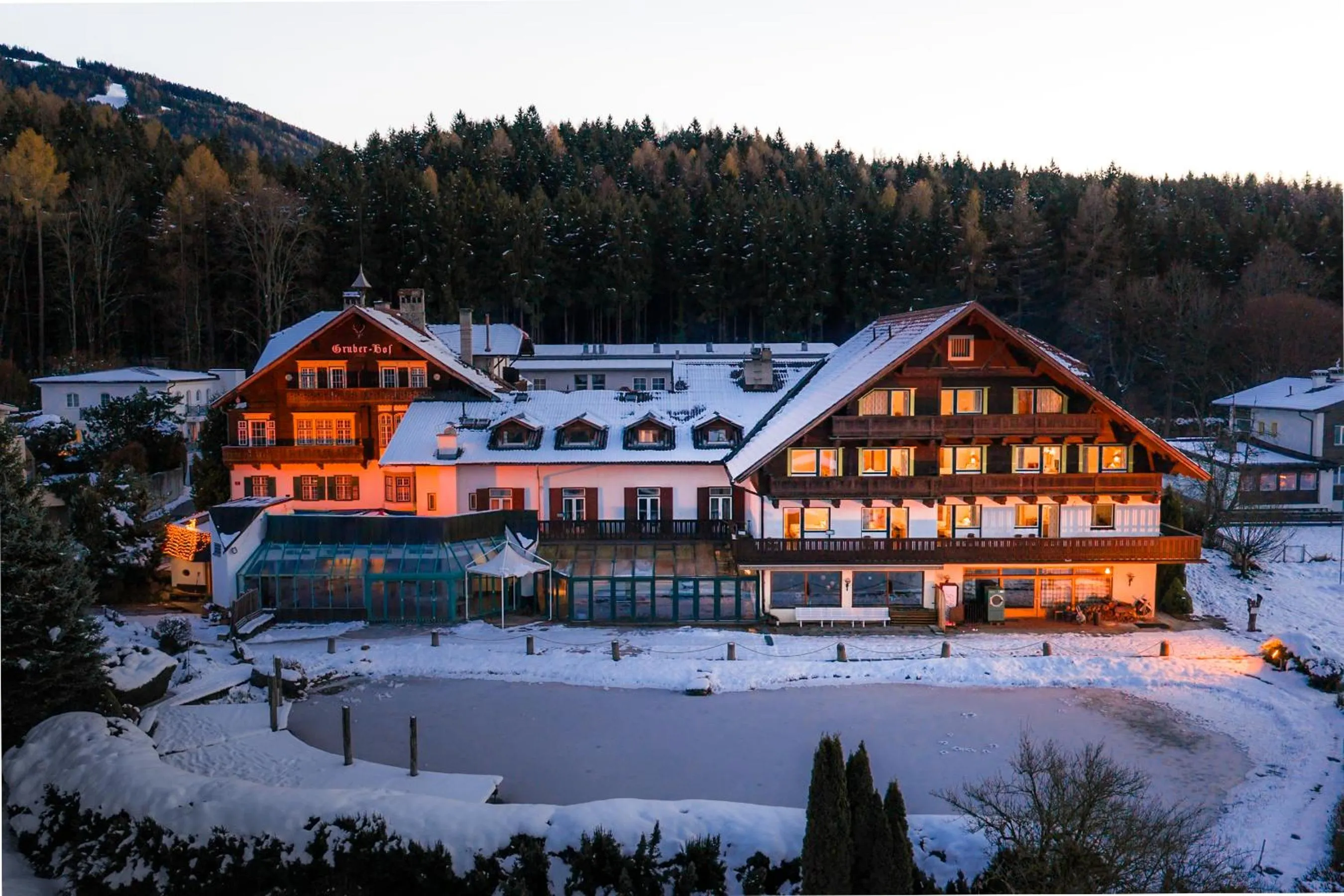 Property building in Hotel Gruberhof Innsbruck Igls B&B