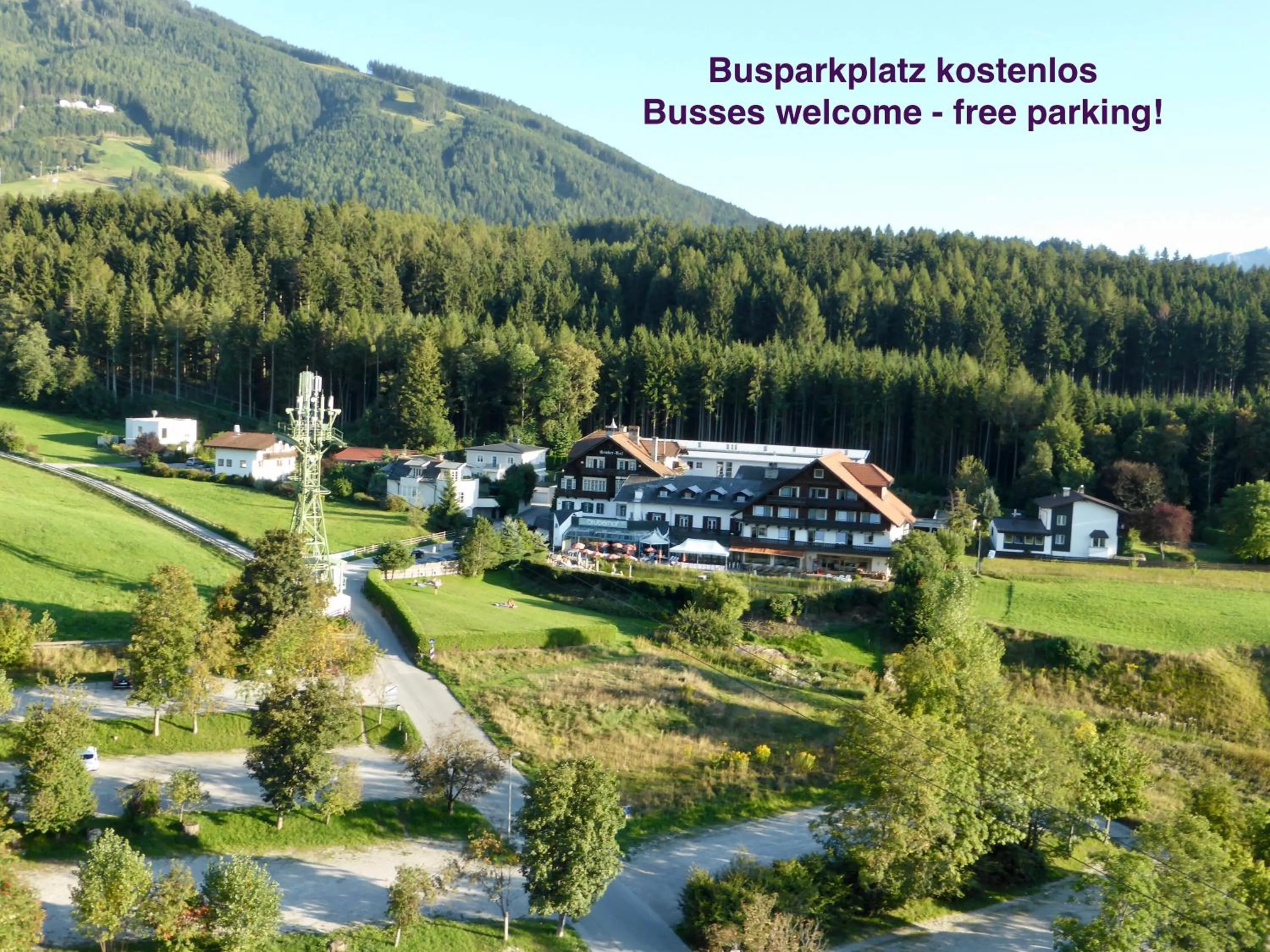 Property building in Hotel Gruberhof Innsbruck Igls B&B
