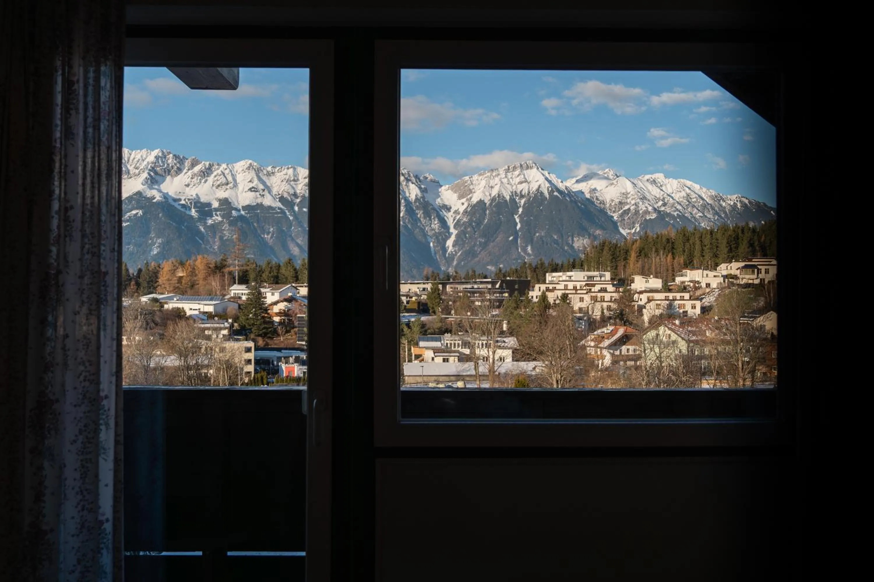 Mountain view in Hotel Gruberhof Innsbruck Igls B&B