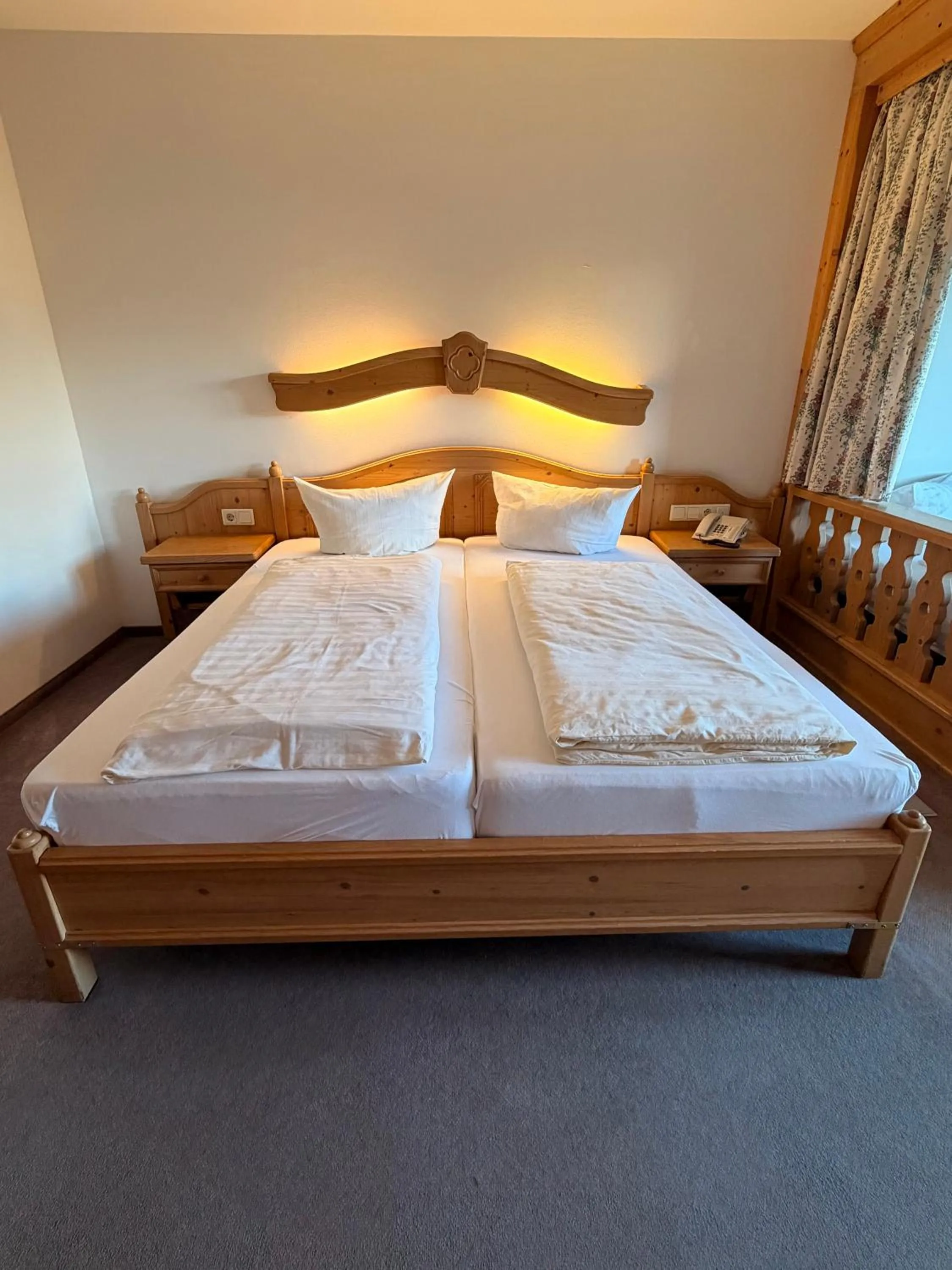 Bedroom, Bed in Hotel Gruberhof Innsbruck Igls B&B