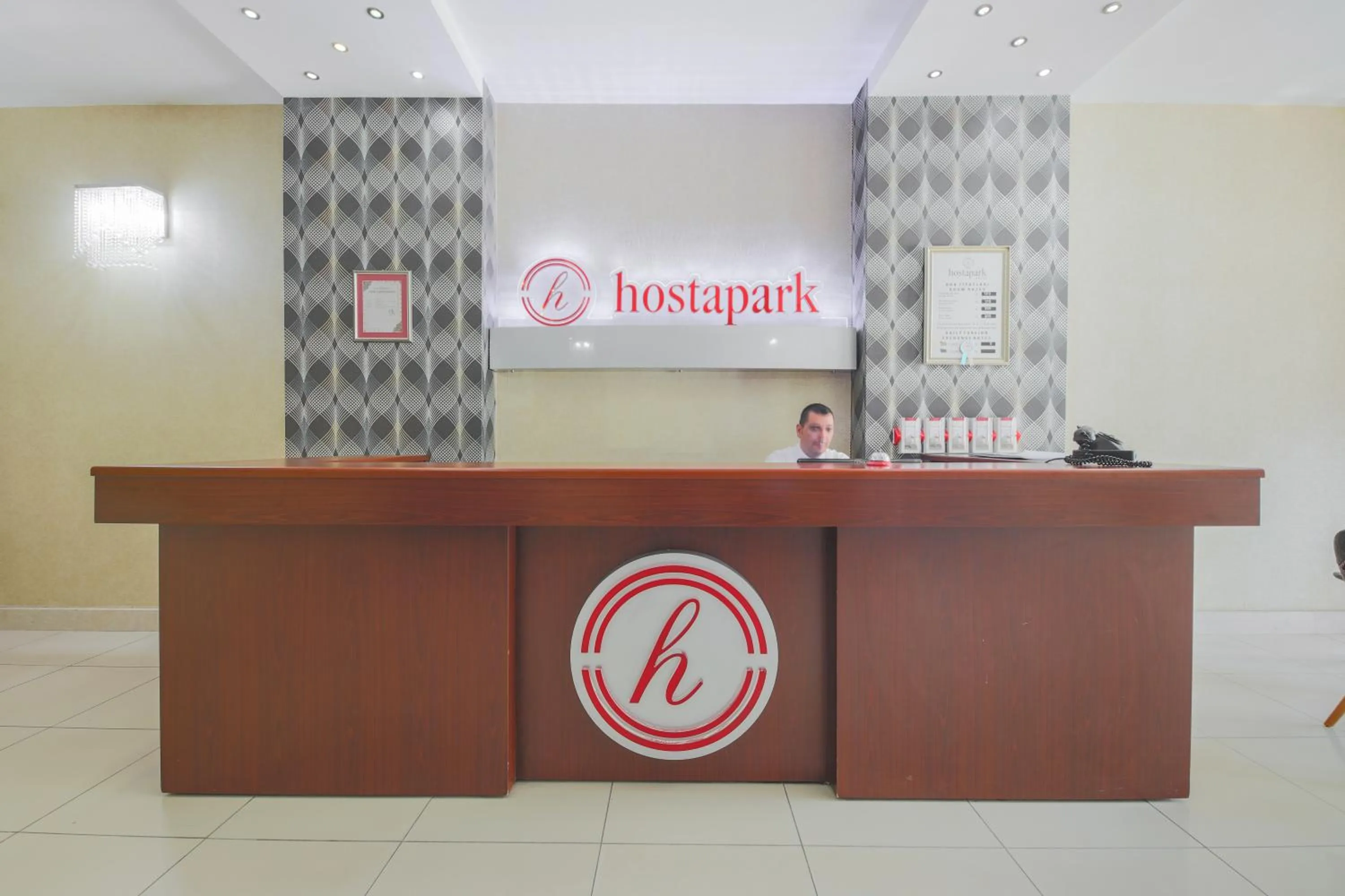 Lobby or reception in Hostapark Hotel