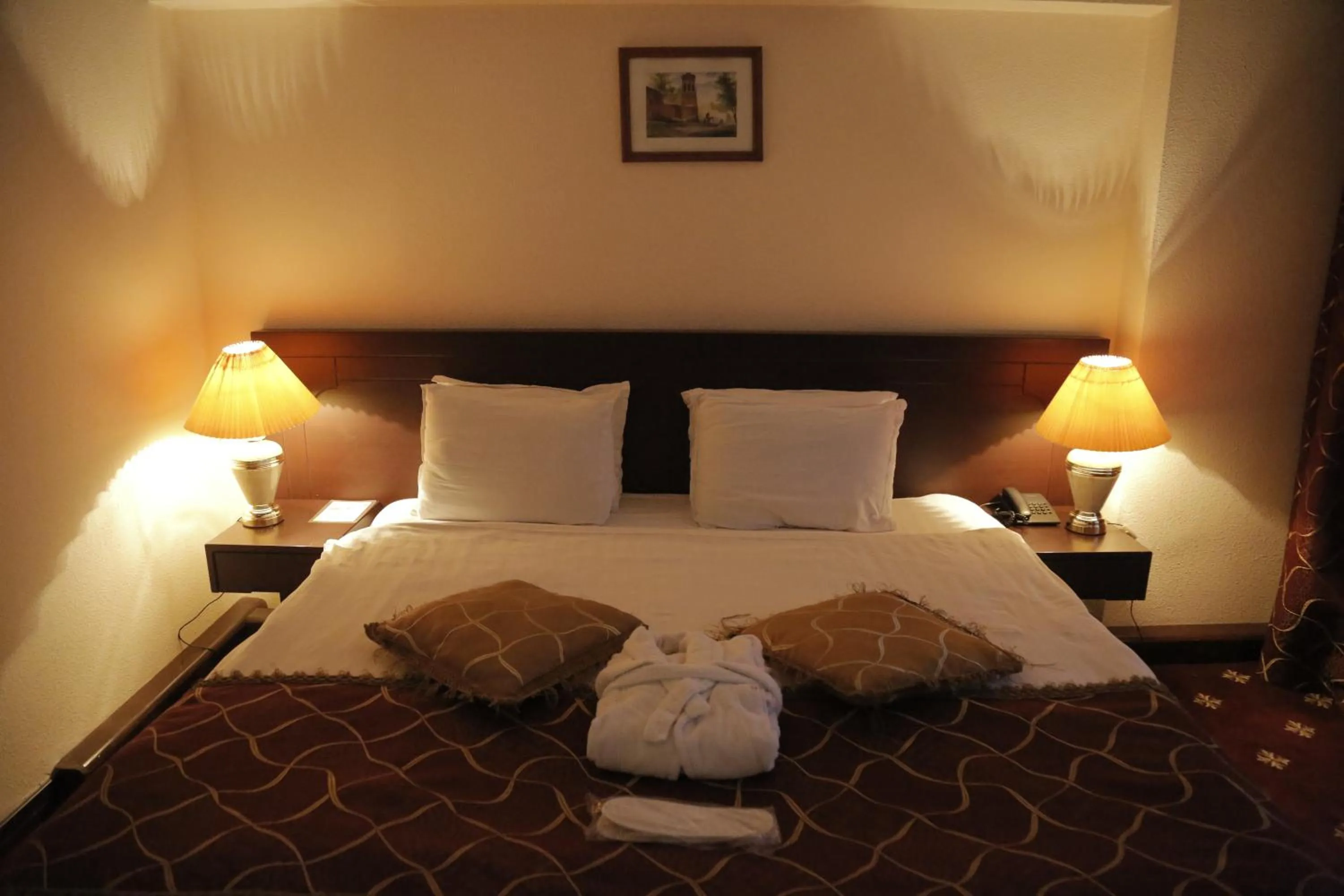 Bed in Hotel Uzbekistan