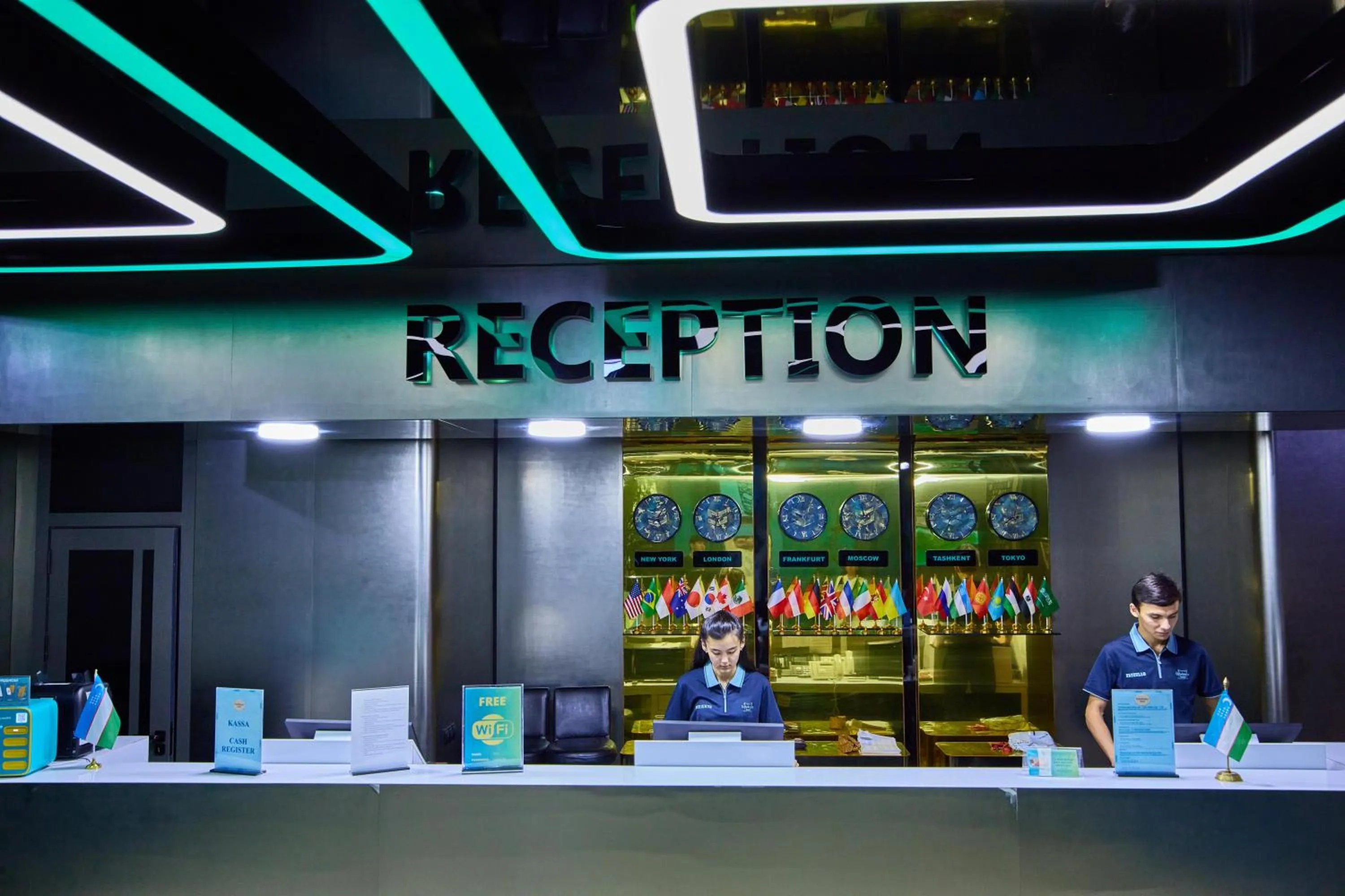 Lobby or reception in Hotel Uzbekistan