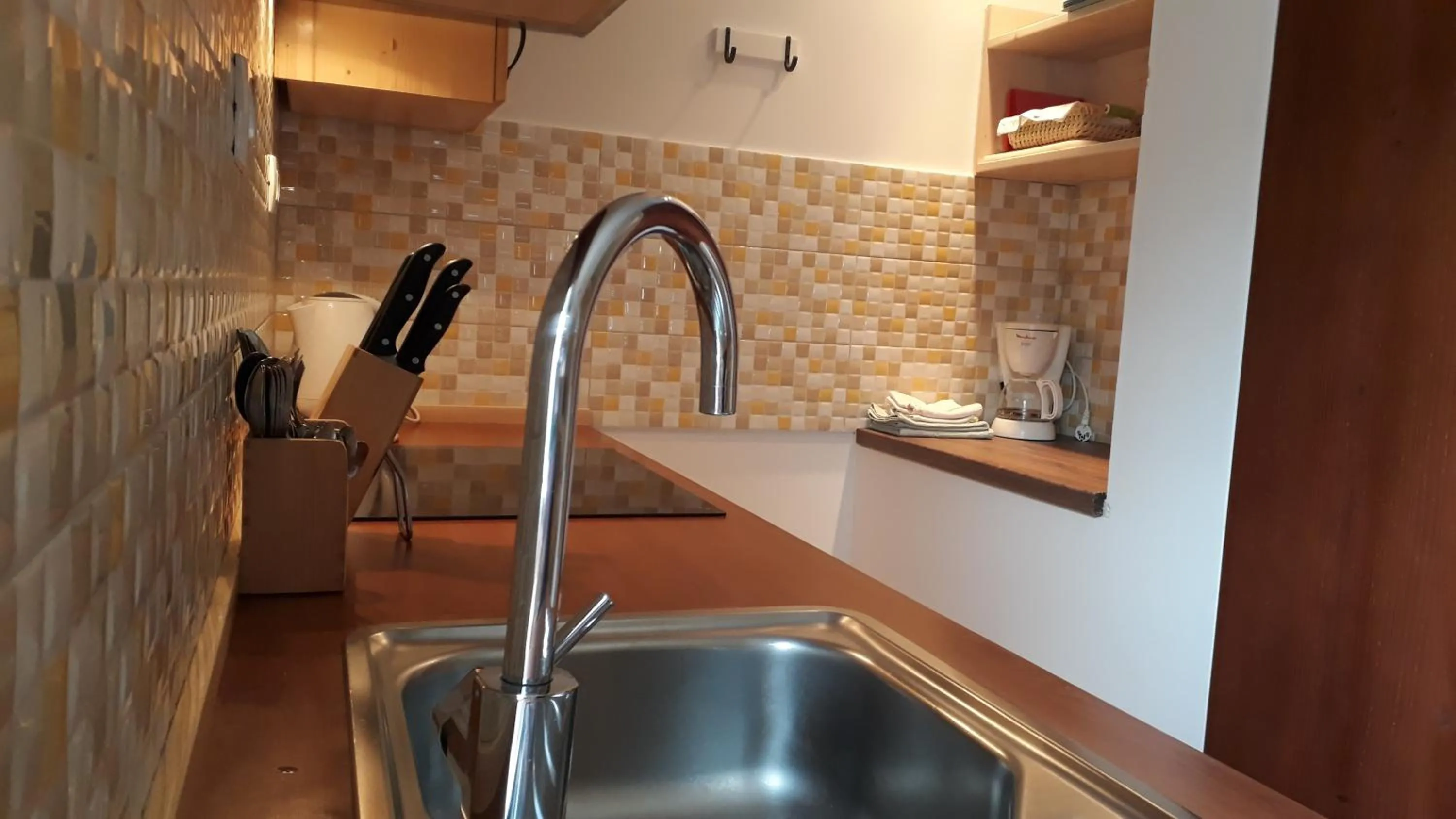 Kitchen or kitchenette in Apartments & Hostel Bohinj