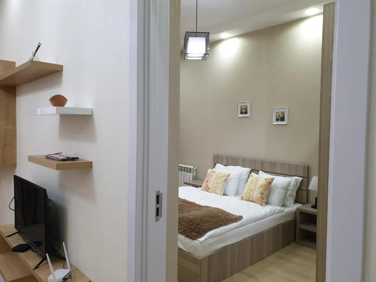 Bed in Vazi Aparthotel