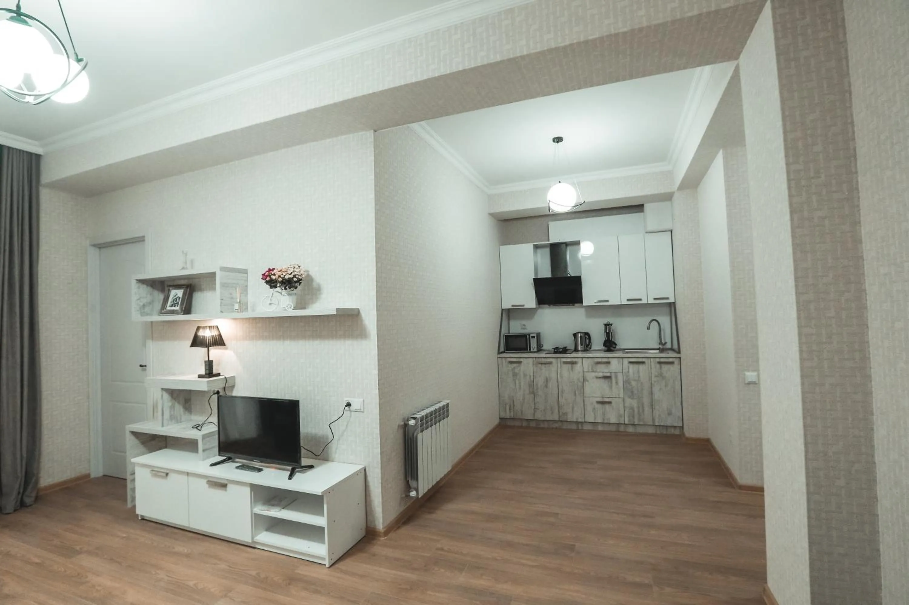 Kitchen or kitchenette in Vazi Aparthotel