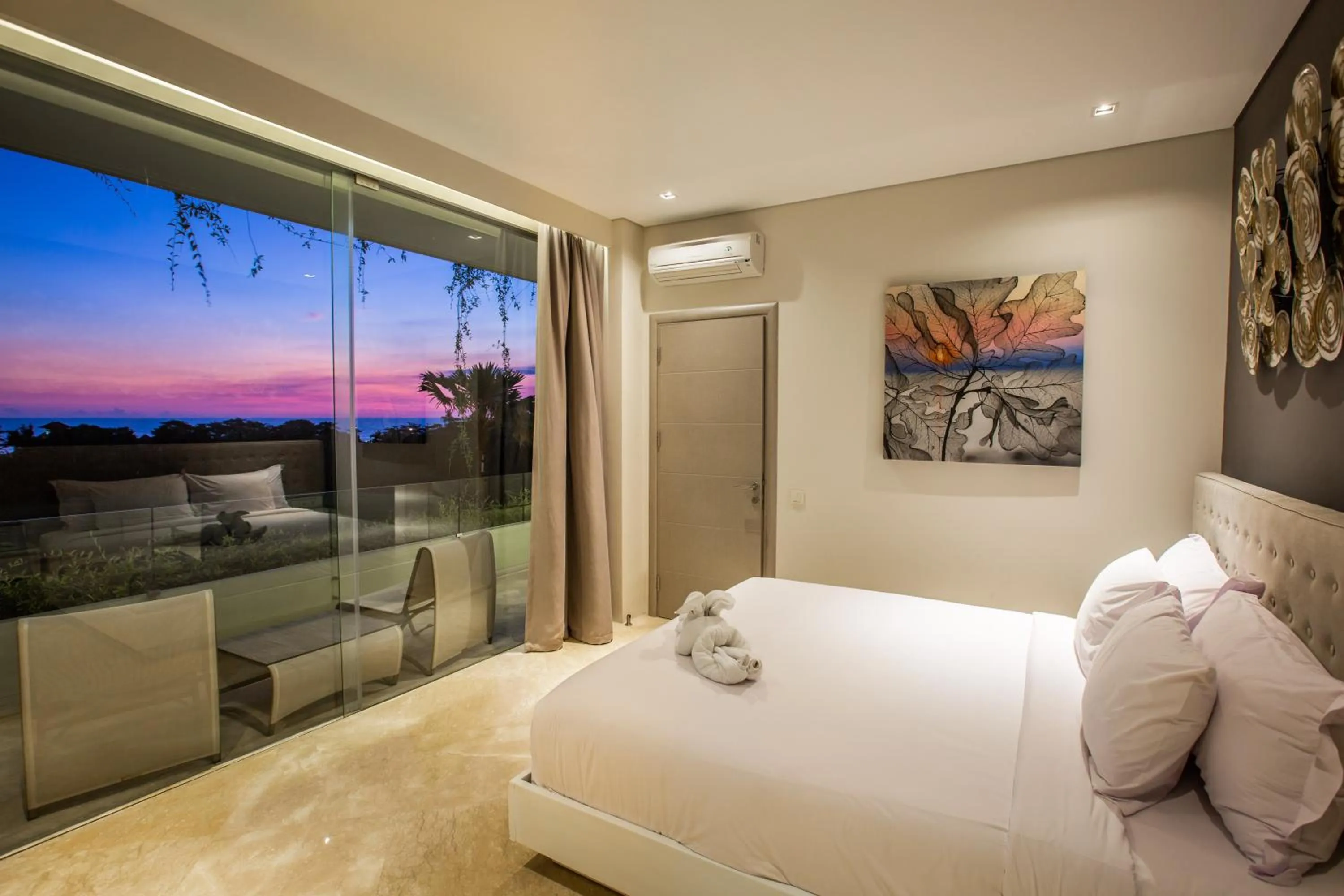 Bedroom in The Double View Mansions Bali