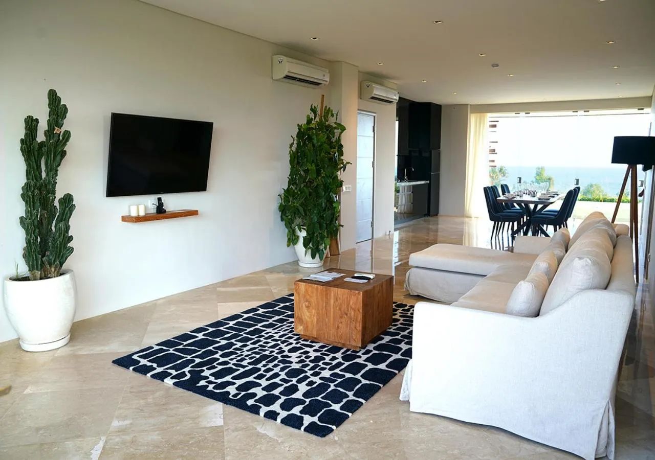 Living room in The Double View Mansions Bali