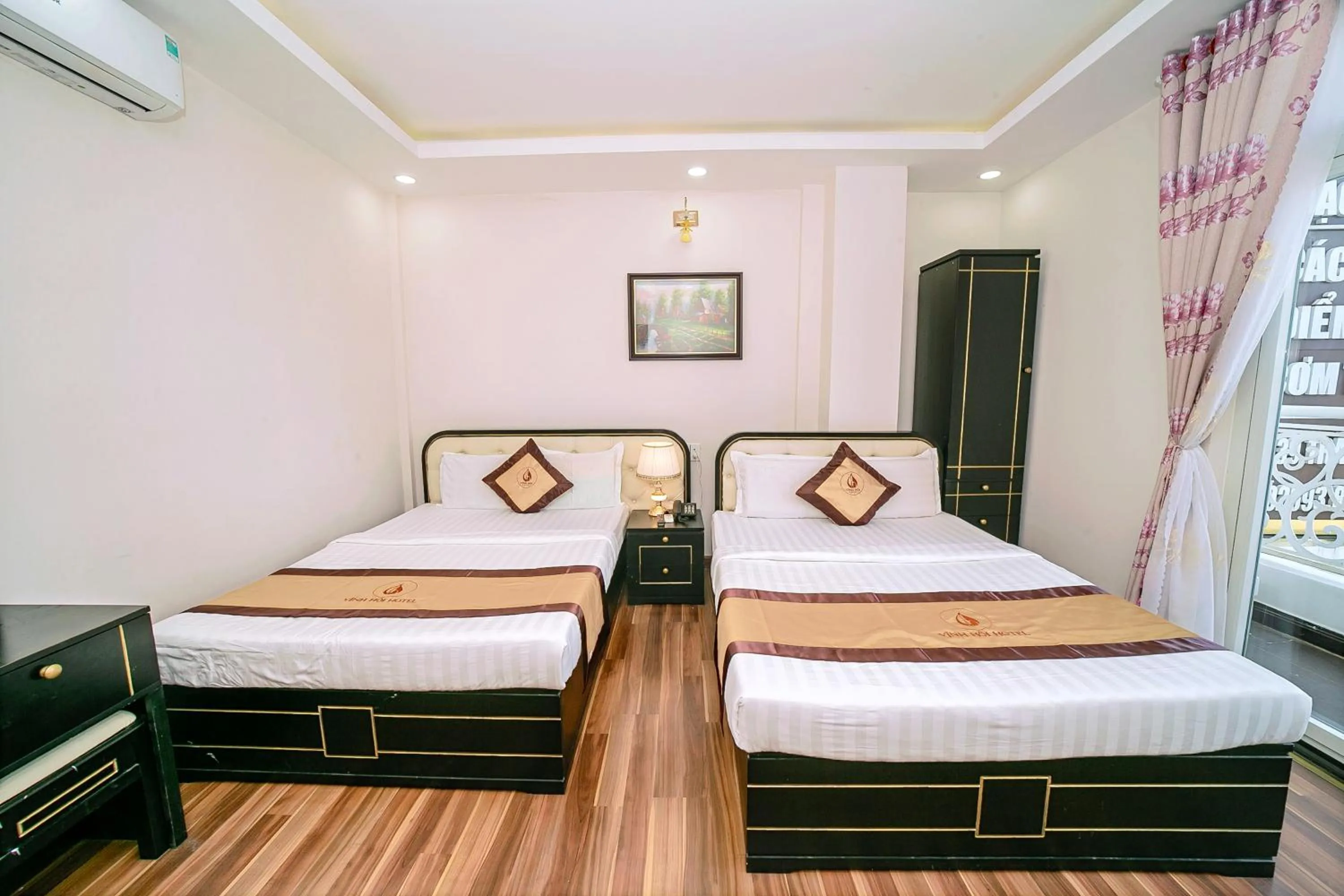 Bed in Khách sạn Vĩnh Hội