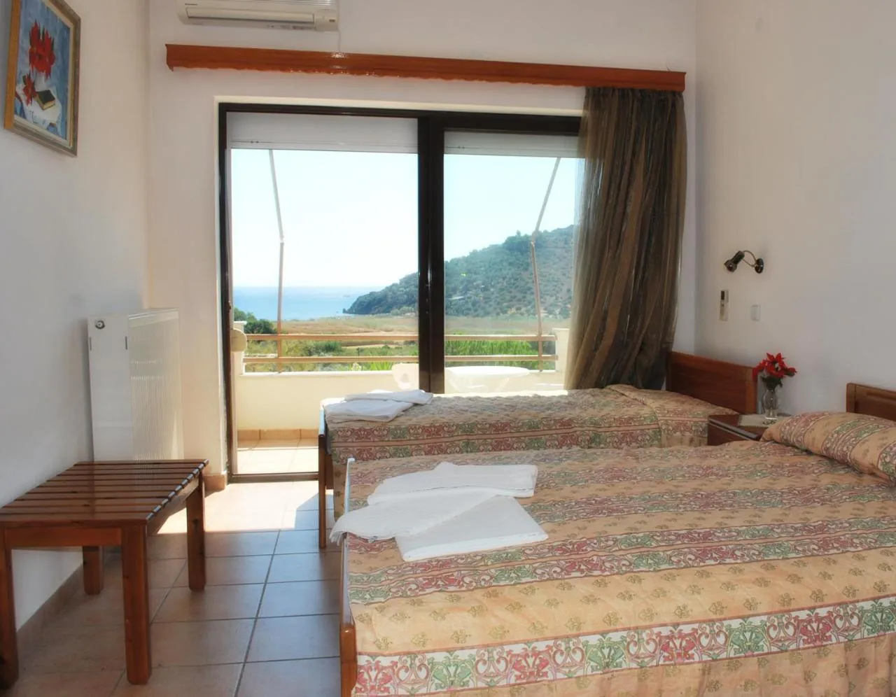 Bed in Blue Bay Hotel