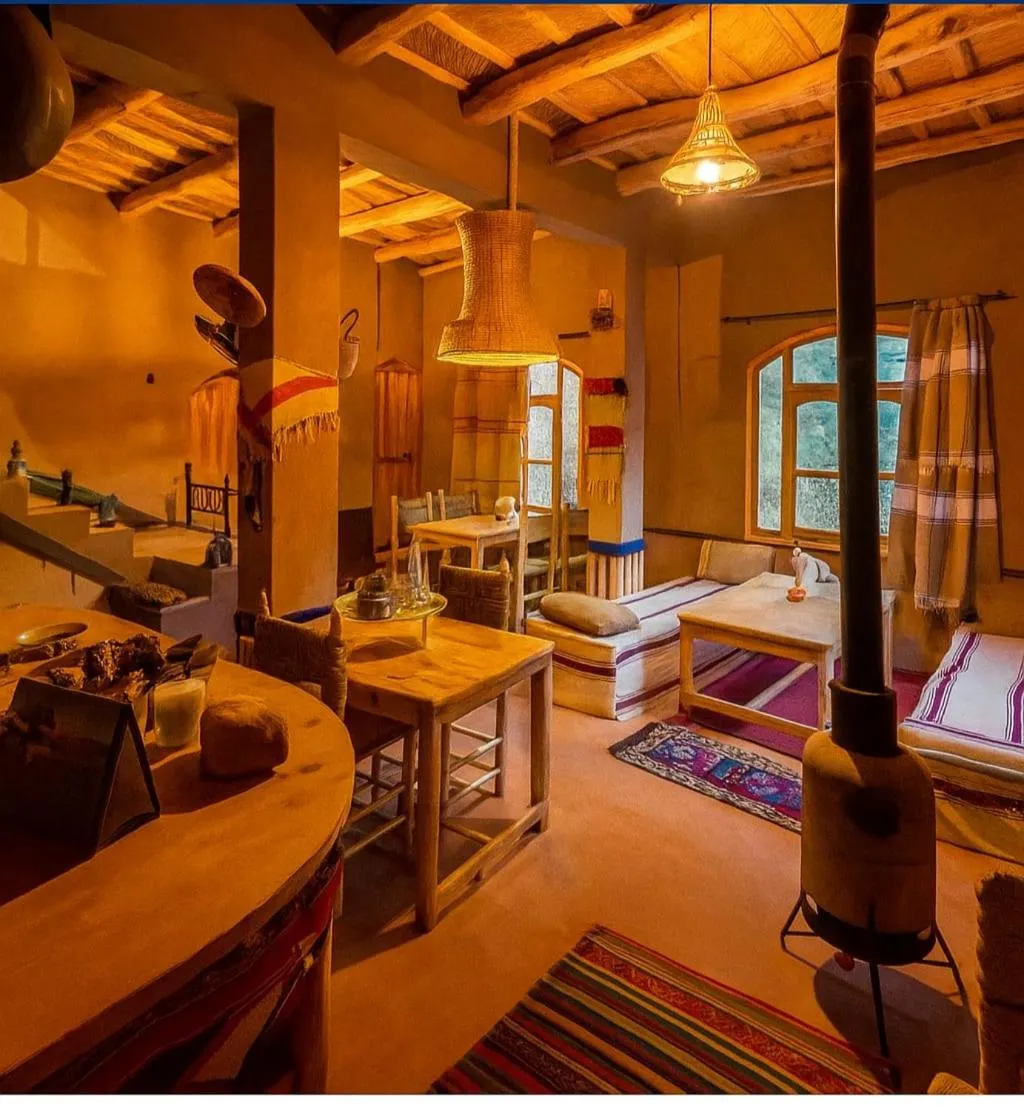 Bed in Riad pizzeria Marhaba