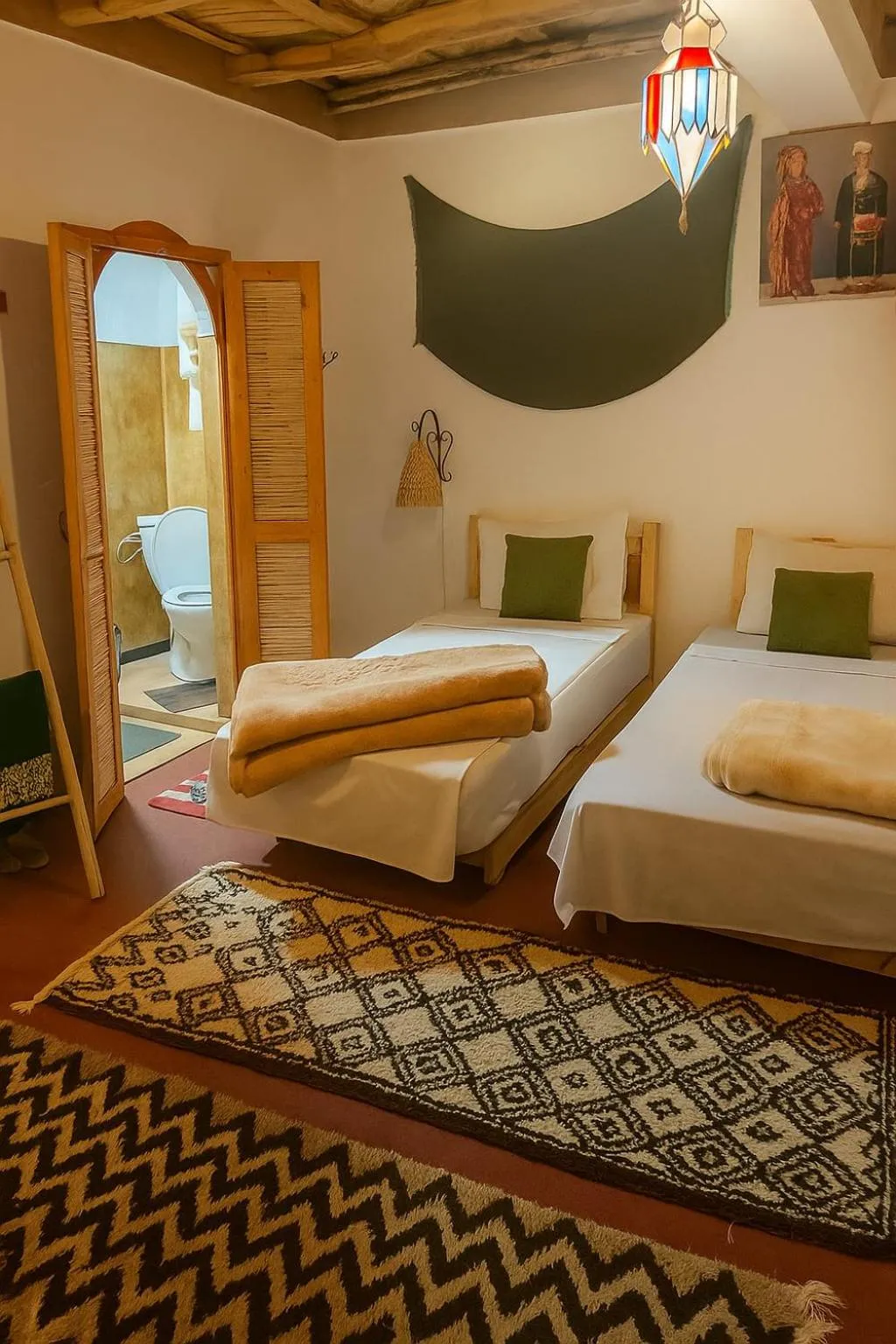 Bed in Riad pizzeria Marhaba