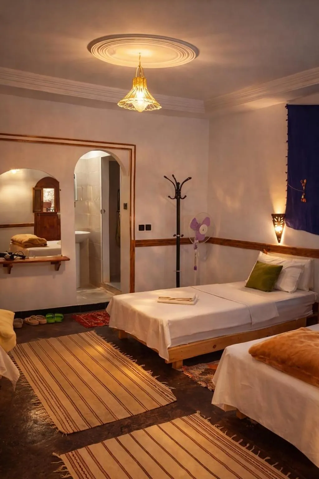 Bed in Riad pizzeria Marhaba