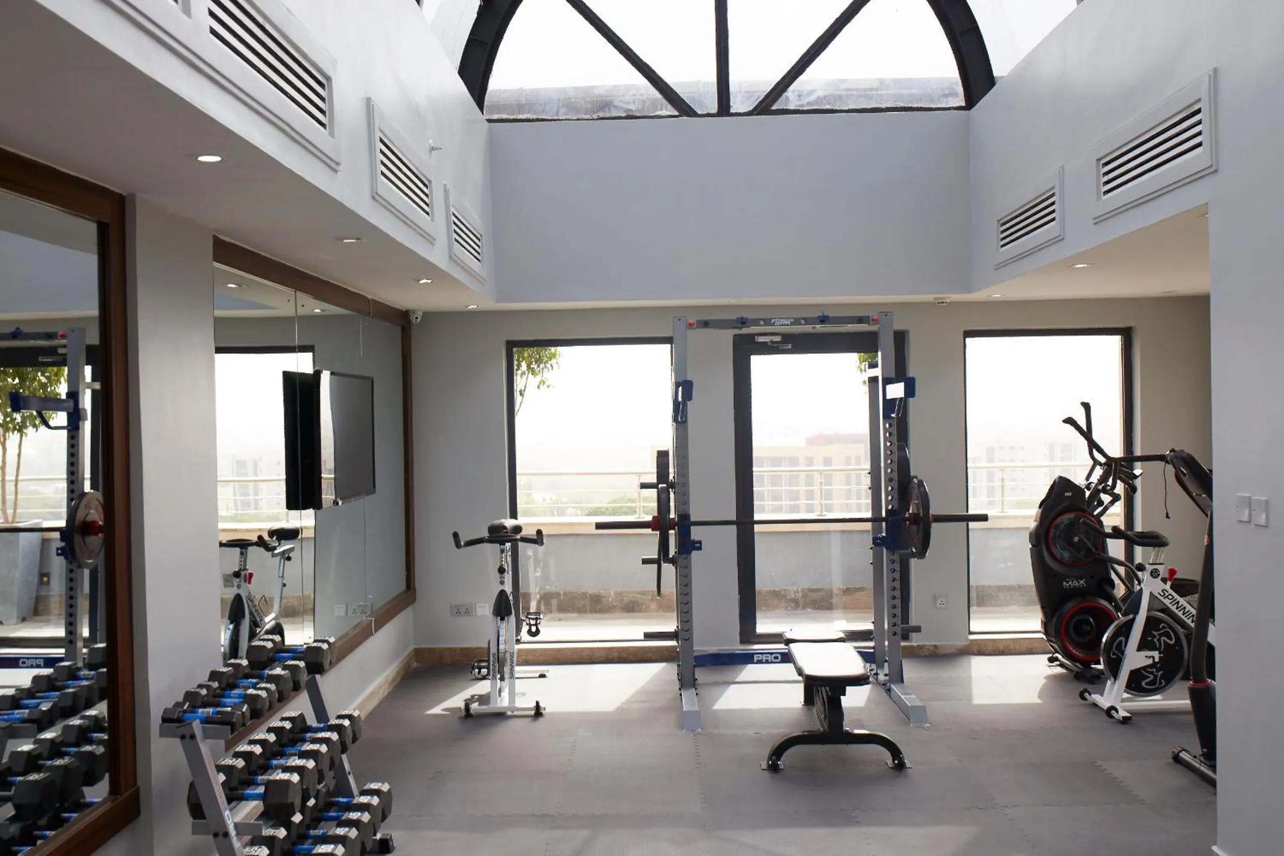 Fitness centre/facilities in Belanova Apartments and Suites
