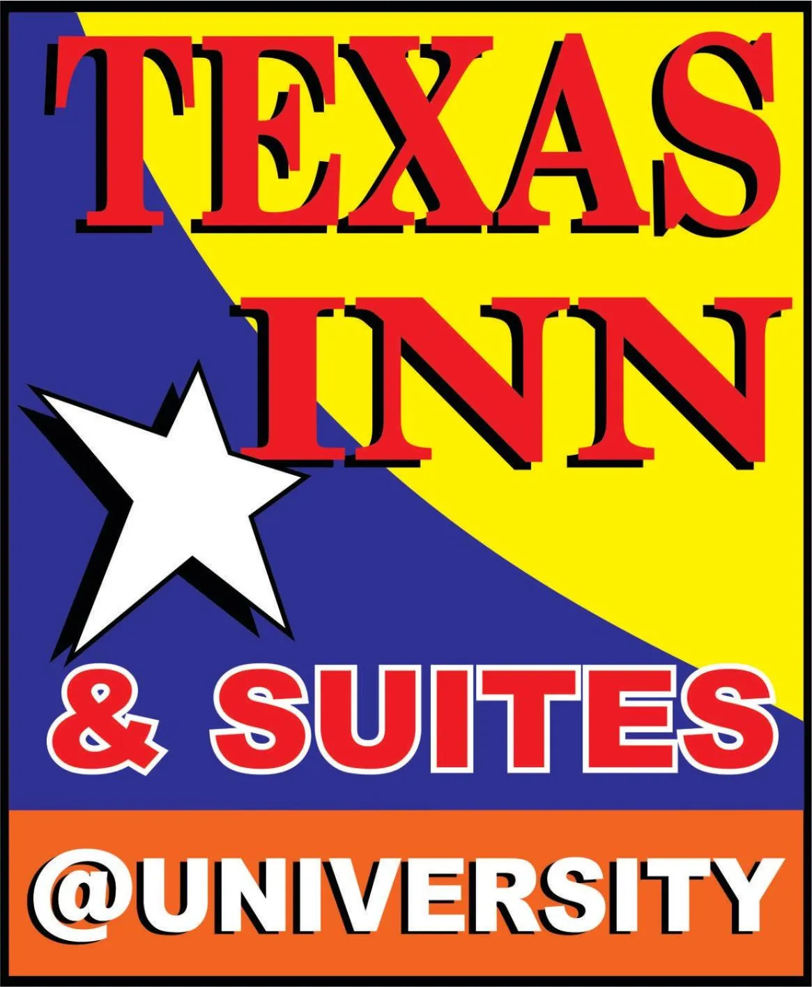 Property logo or sign in Texas Inn and Suites City Center at University Dr.