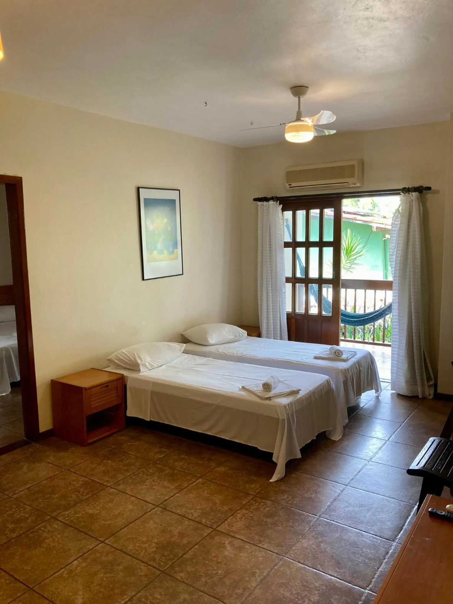 Bed in Pousada Coqueiro Verde