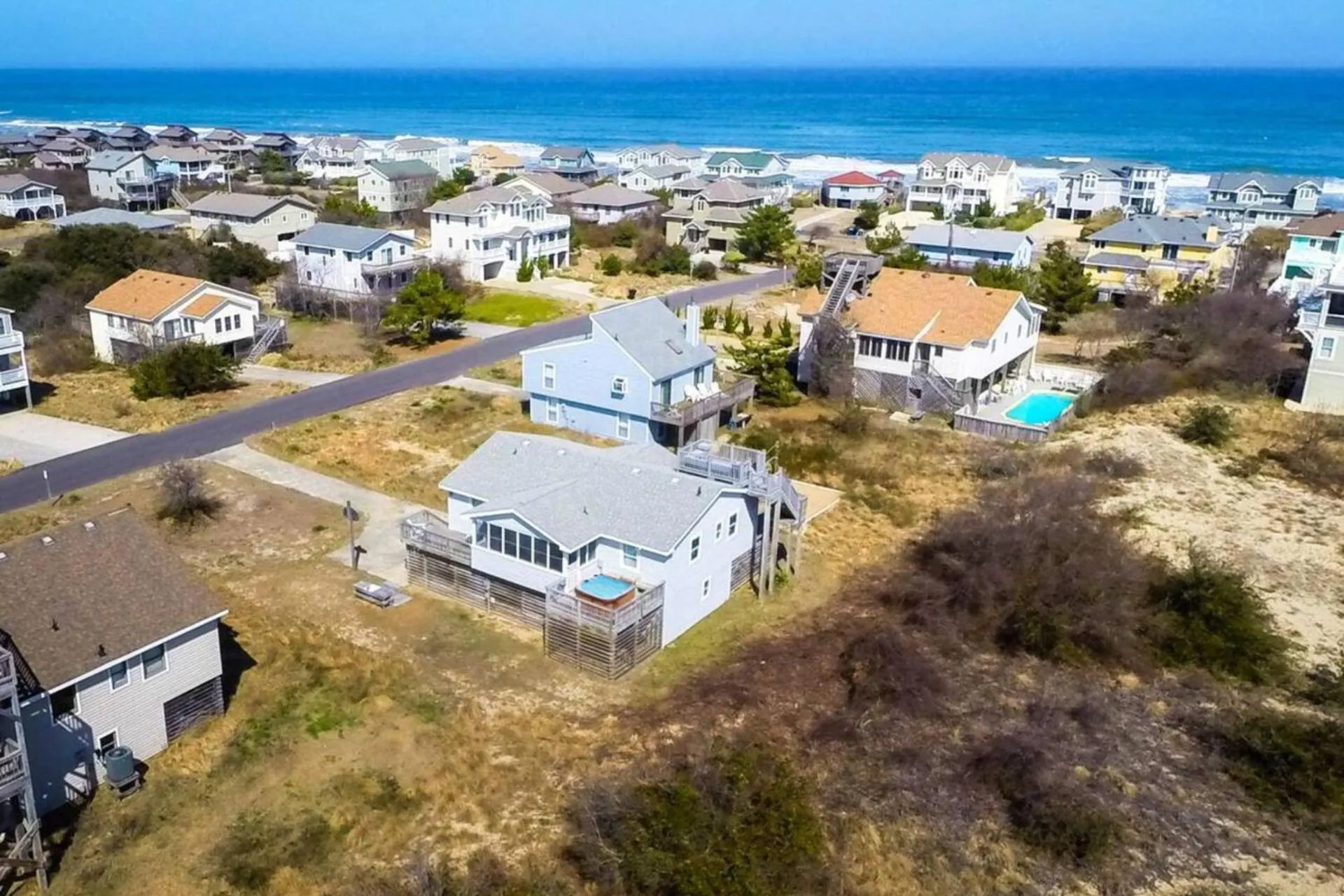 Duck Dazed - Carolina Dunes, Oceanside, Ocean View, 125 Yds to Beach, Hot Tub, Pets OK