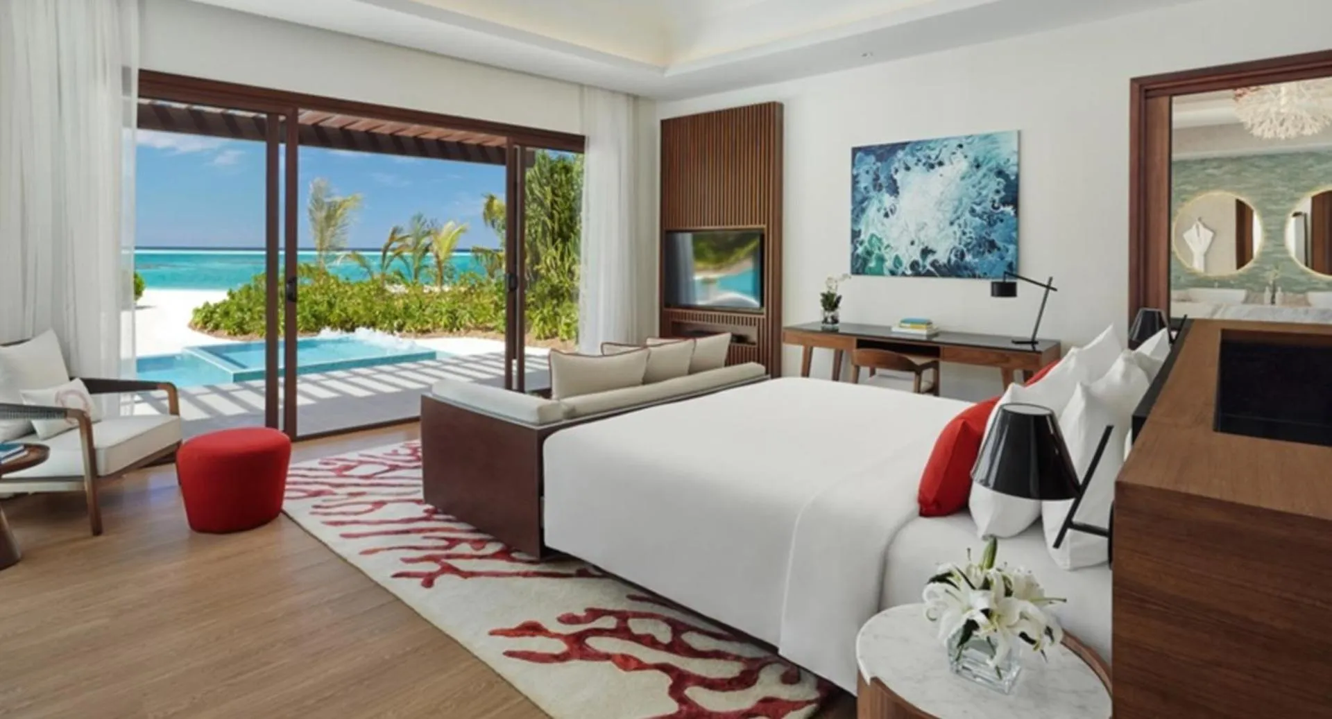 Bed in Niyama Private Islands Maldives