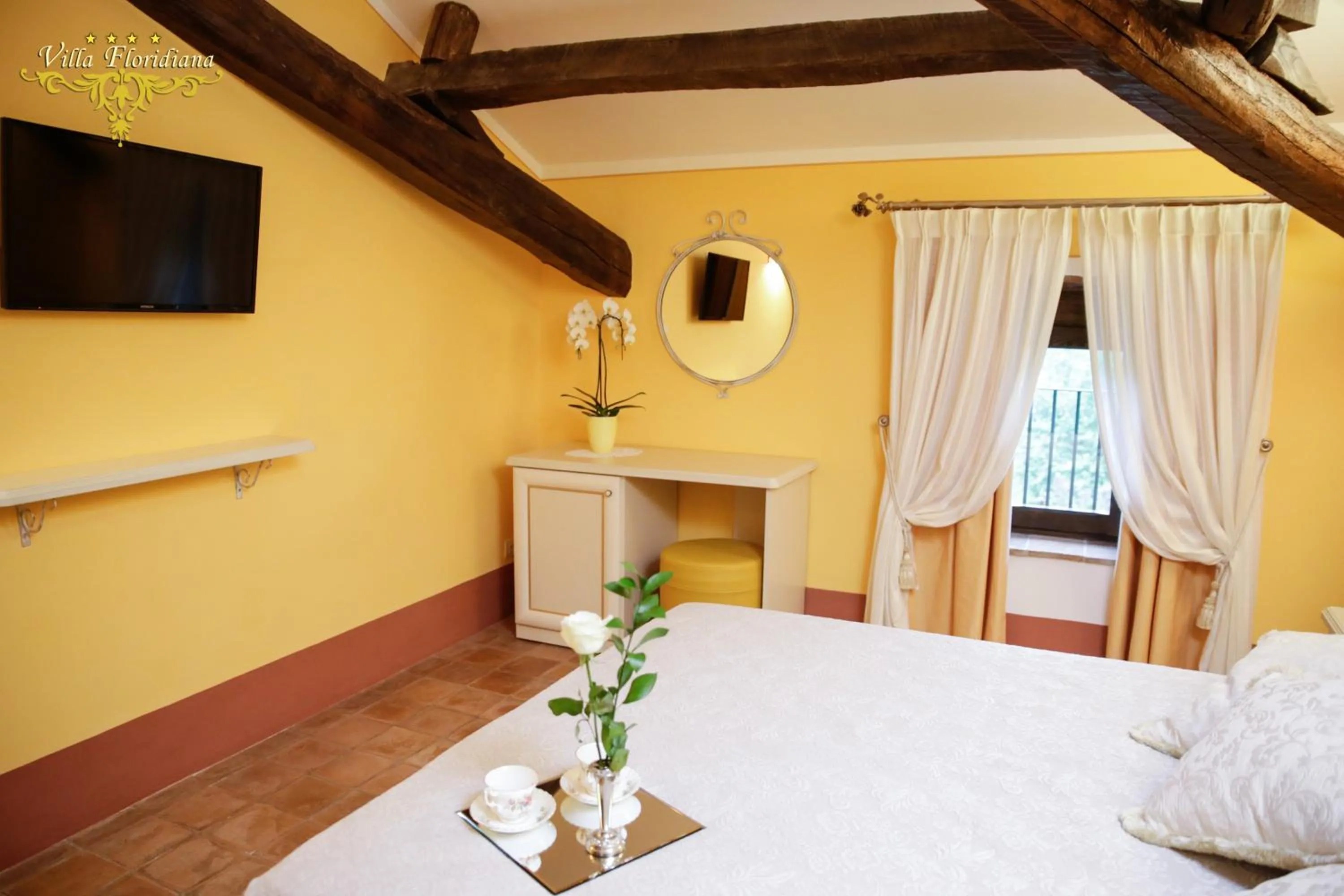 Bed in Villa Floridiana