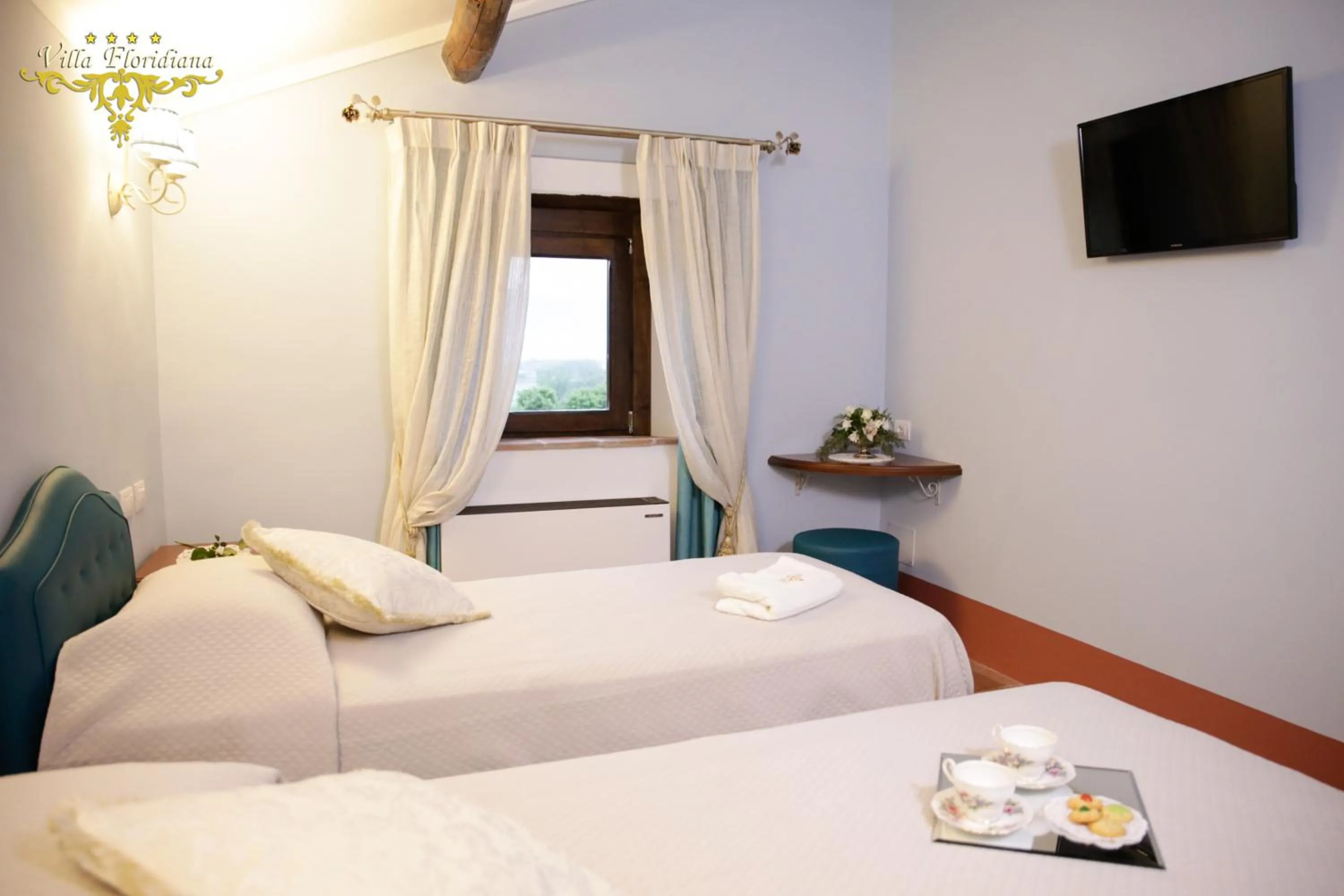 Bed in Villa Floridiana