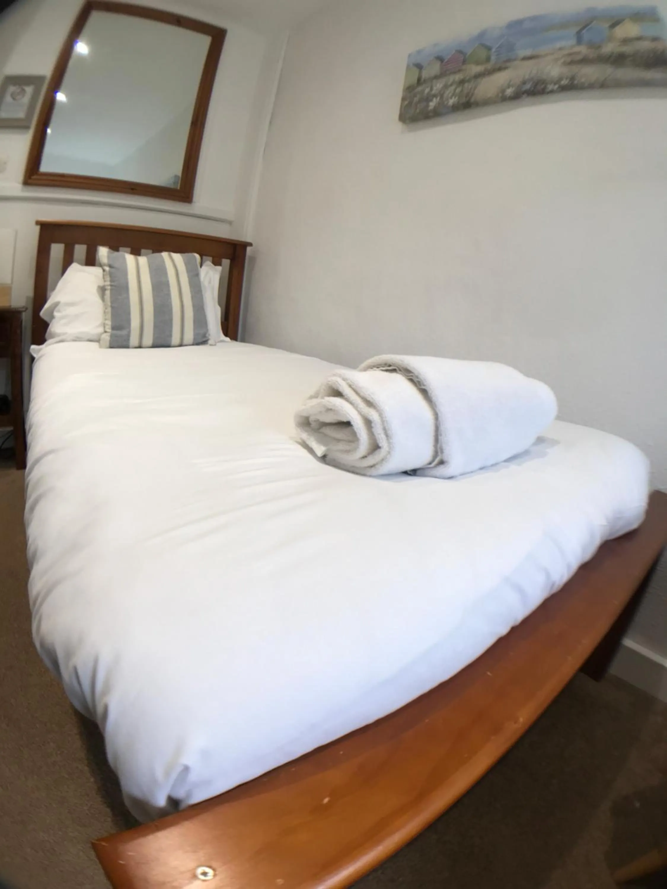 Bed in The White Horse Inn