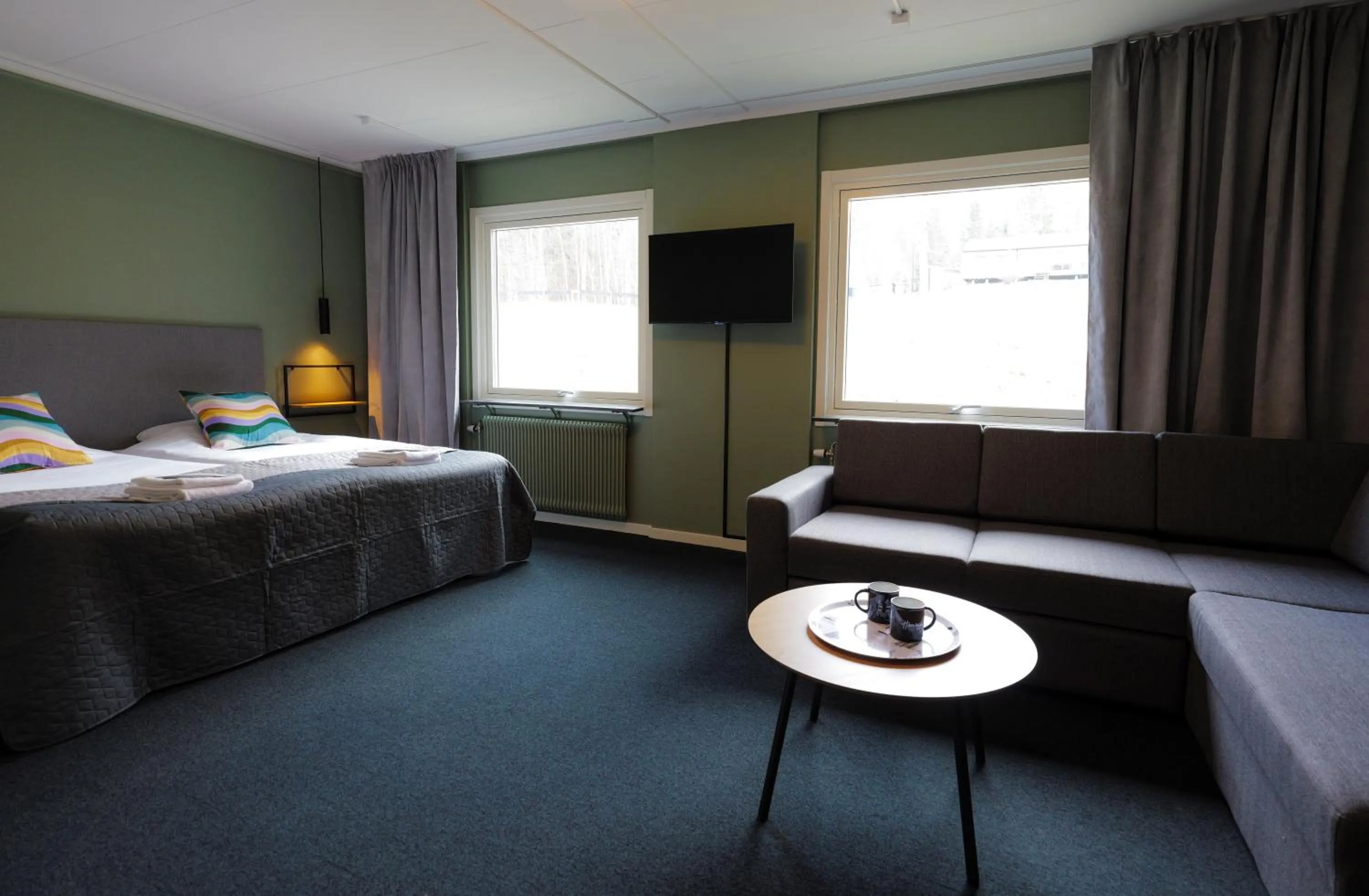 Photo of the whole room, Bed in Hotell Veckefjärden