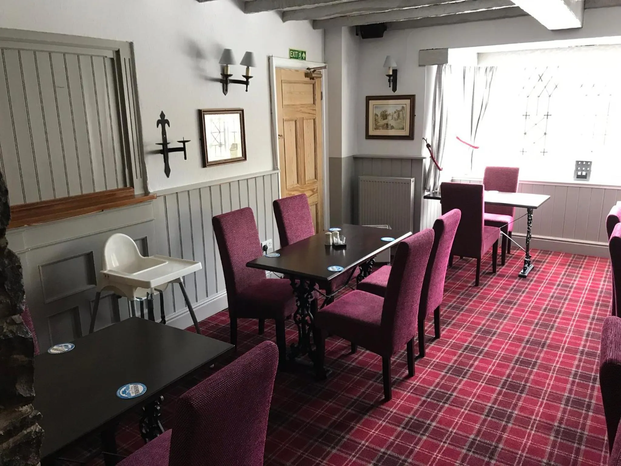 Dining area in The Miners Arms