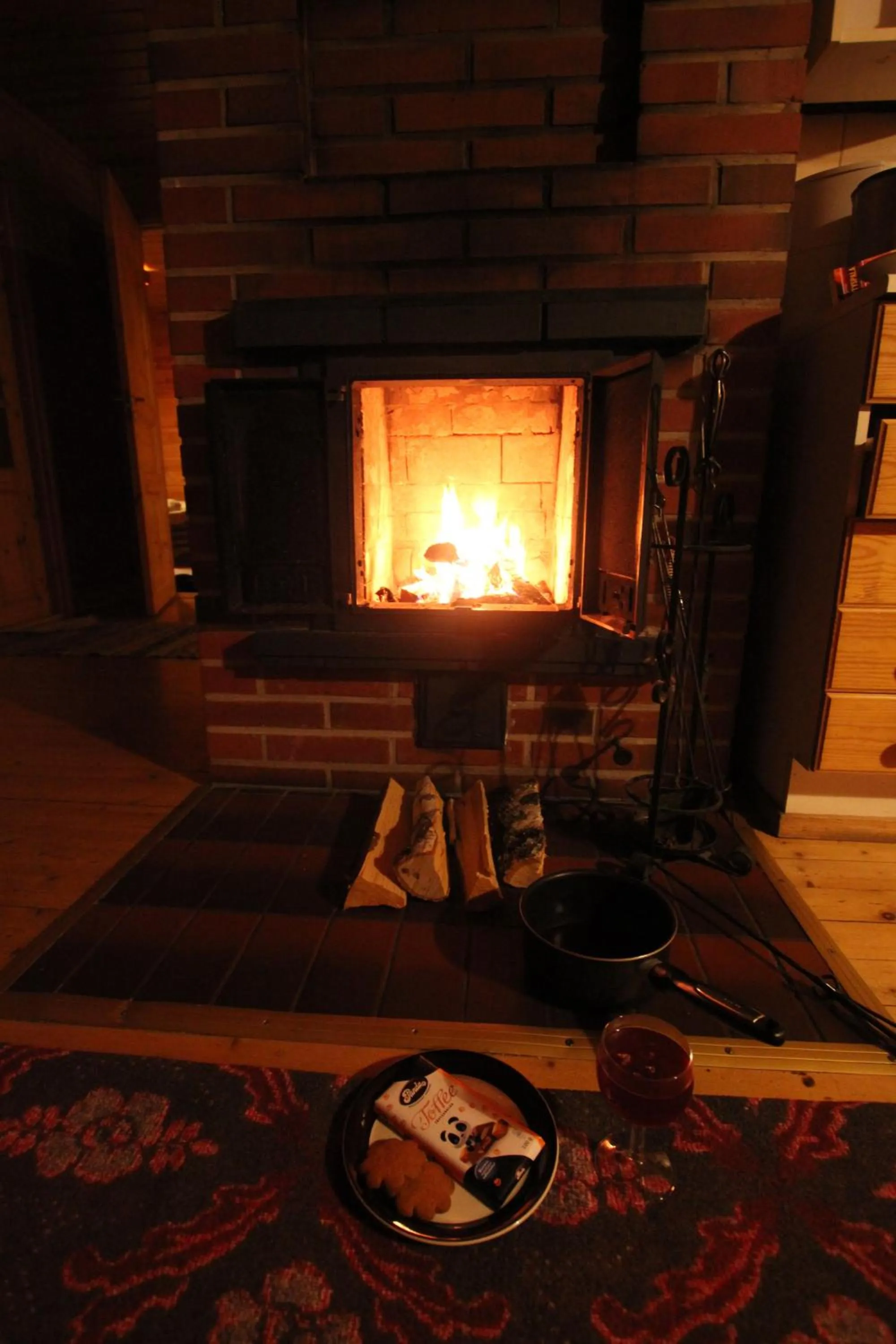 Decorative detail in Ukonjärven Holiday Village