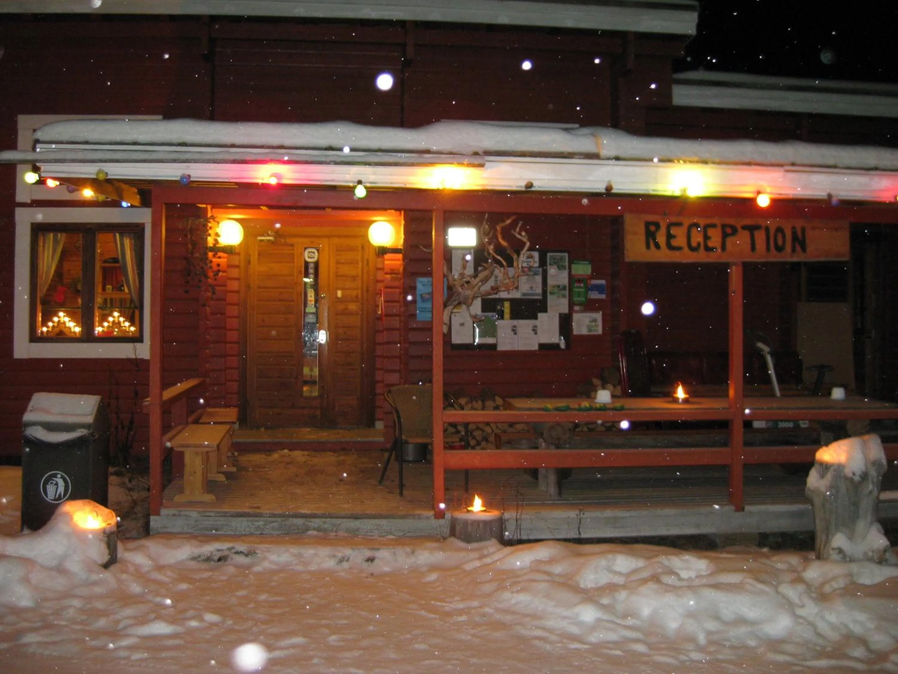 Facade/entrance in Ukonjärven Holiday Village