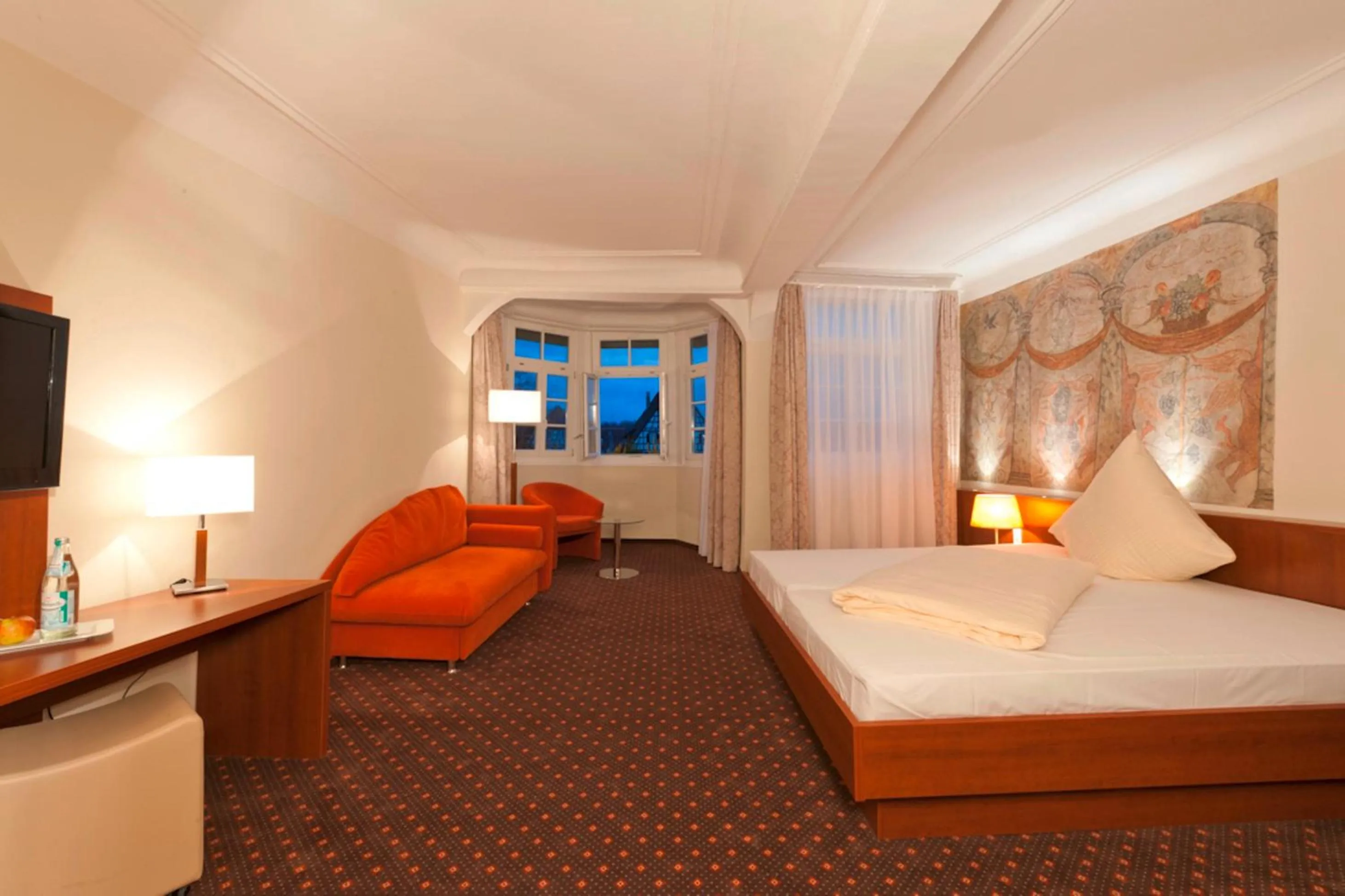 Photo of the whole room, Bed in Stadt-gut-Hotel Gasthof Goldener Adler