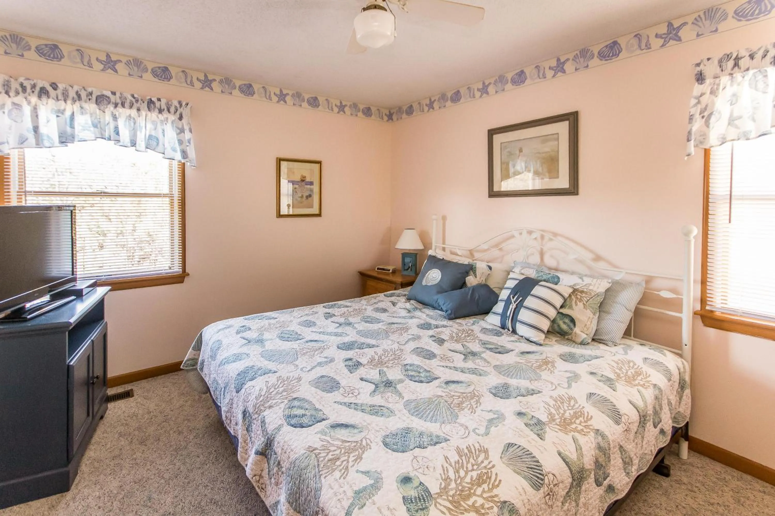 Bed in Misty Blue