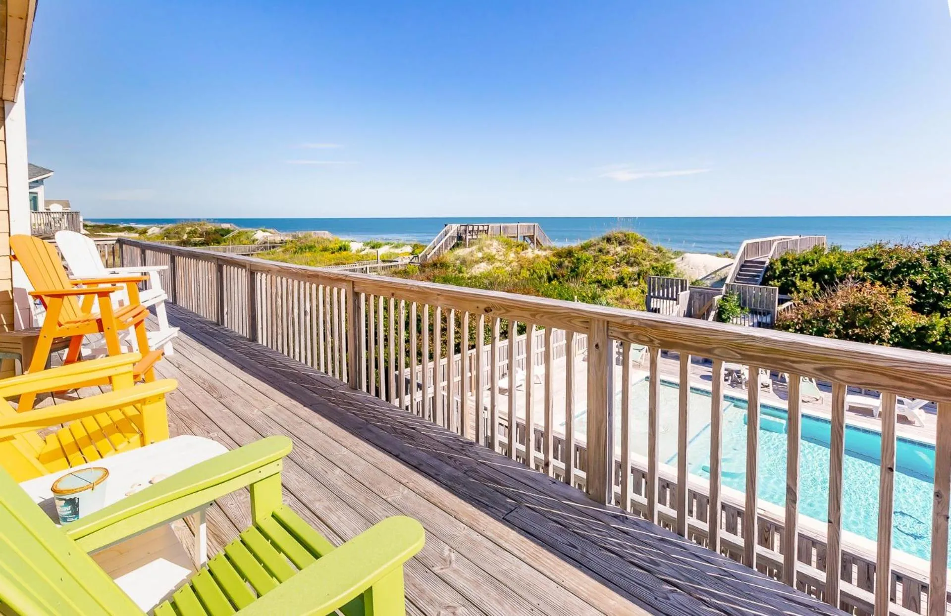 Jessea - Corolla, Ocean Sands, Oceanfront, Ocean Views, Private Walkway to Beach, Pool, Hot Tub