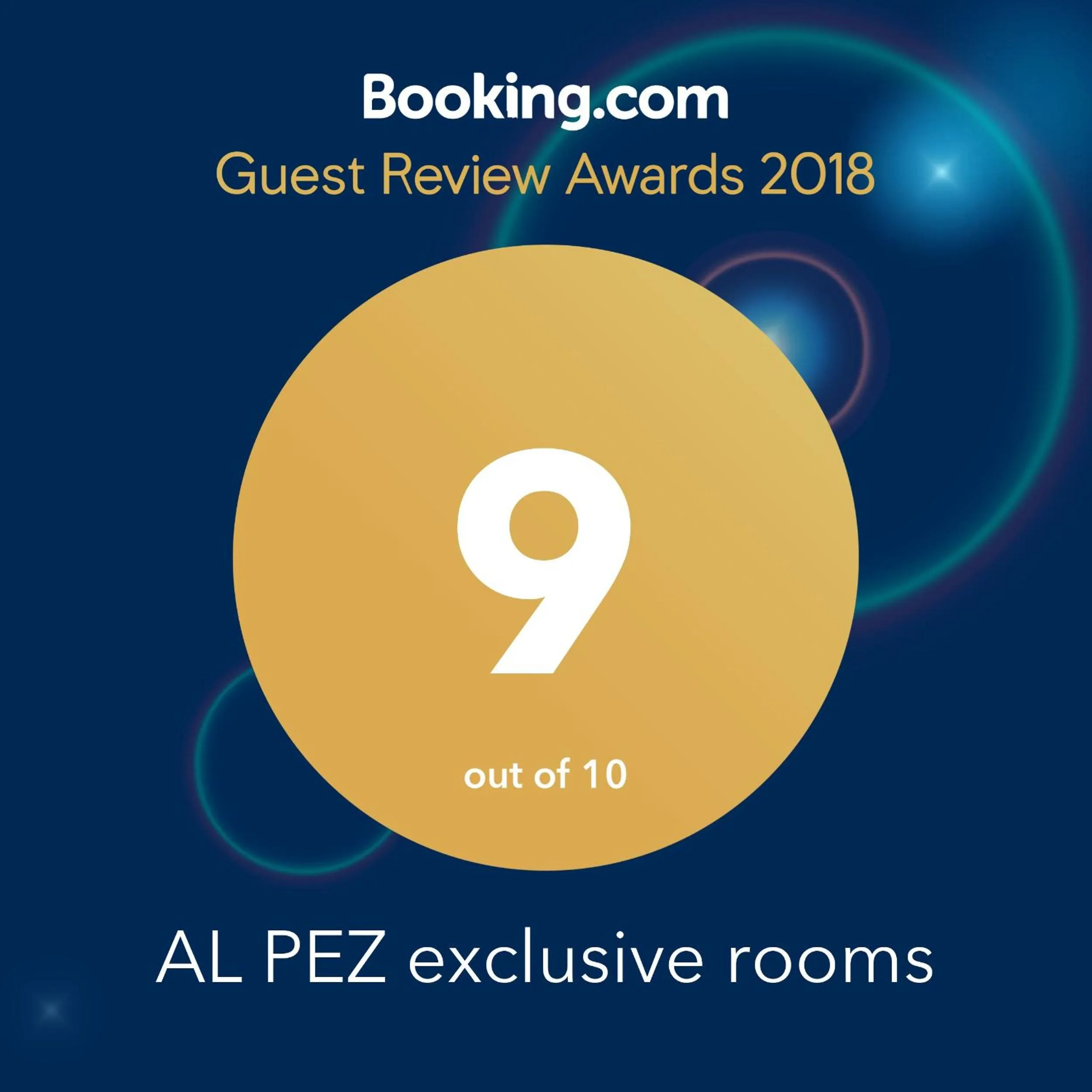 Certificate/Award in AL PEZ exclusive rooms