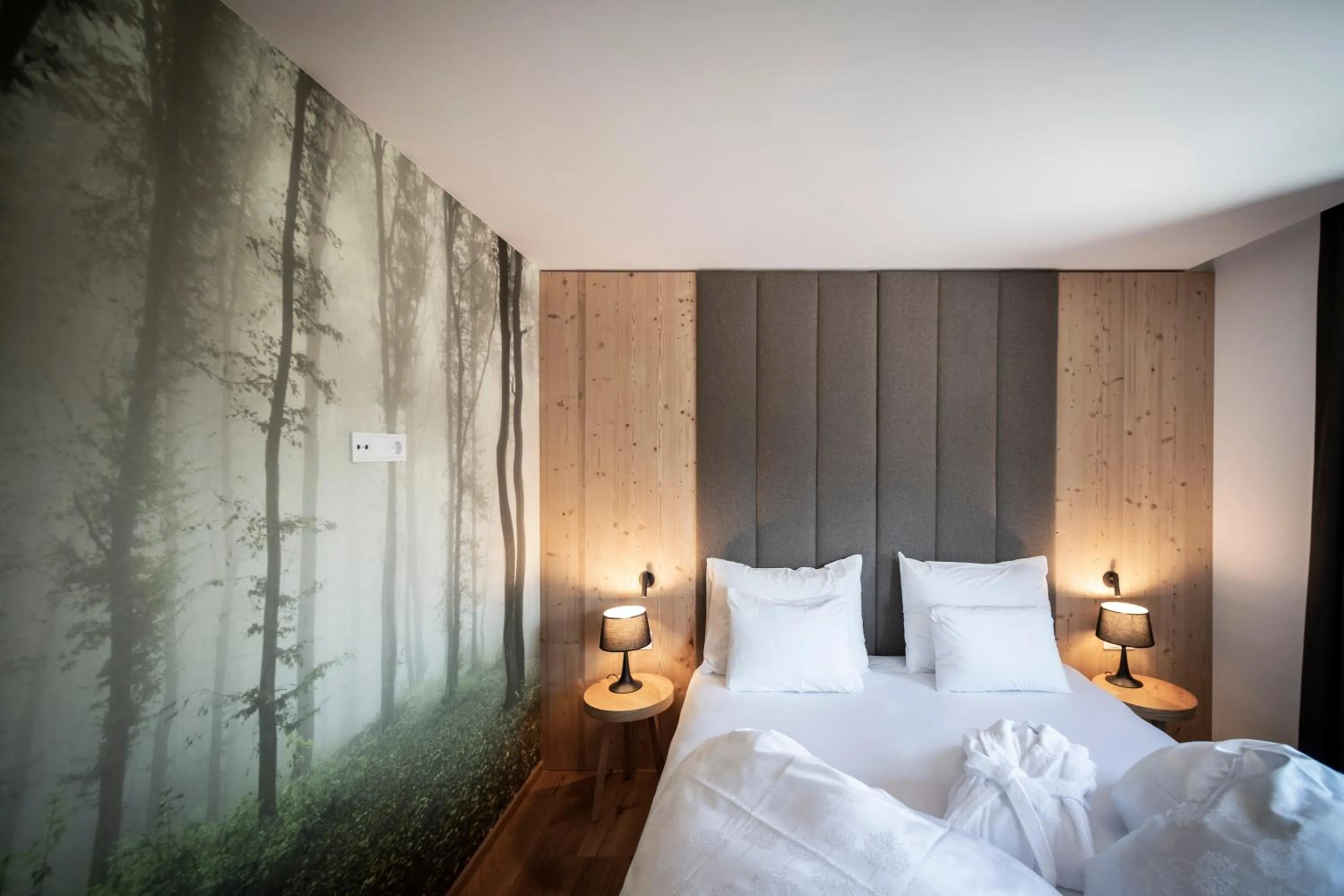 Bed in Hotel Simpaty